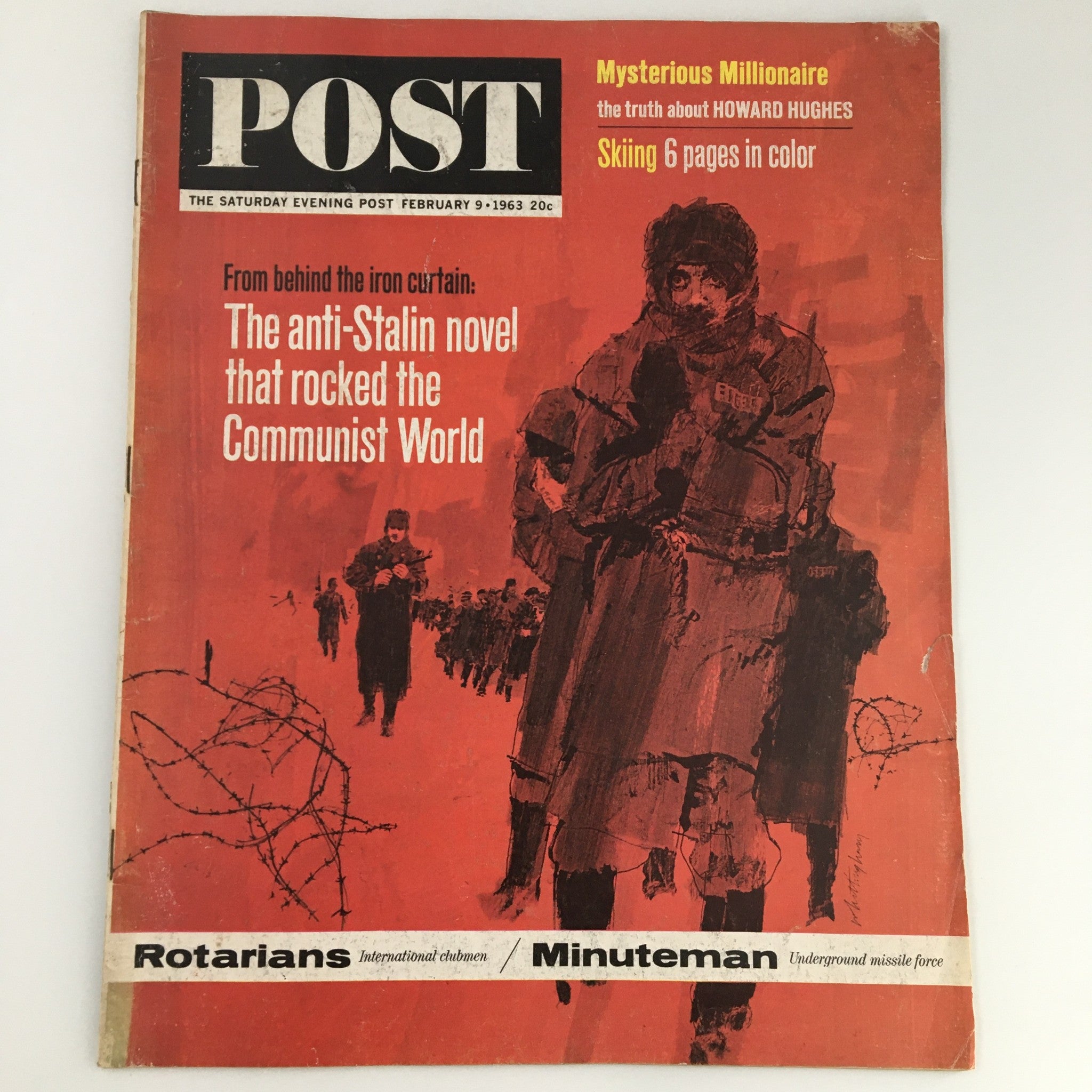 The Saturday Evening Post February 9 1963 Rotarians, Minuteman Feature Newsstand