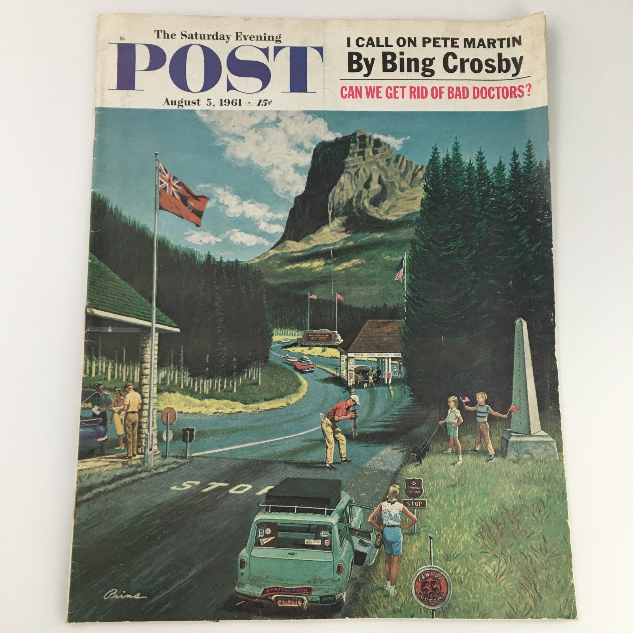 The Saturday Evening Post August 5 1961 Pete Martin by Bing Crosby, Newsstand