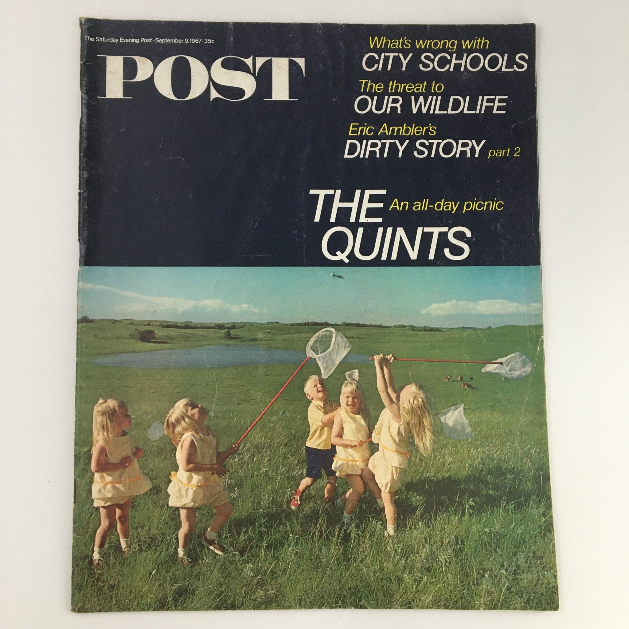 The Saturday Evening Post September 9 1967 The Quintuplets Cover, Newsstand