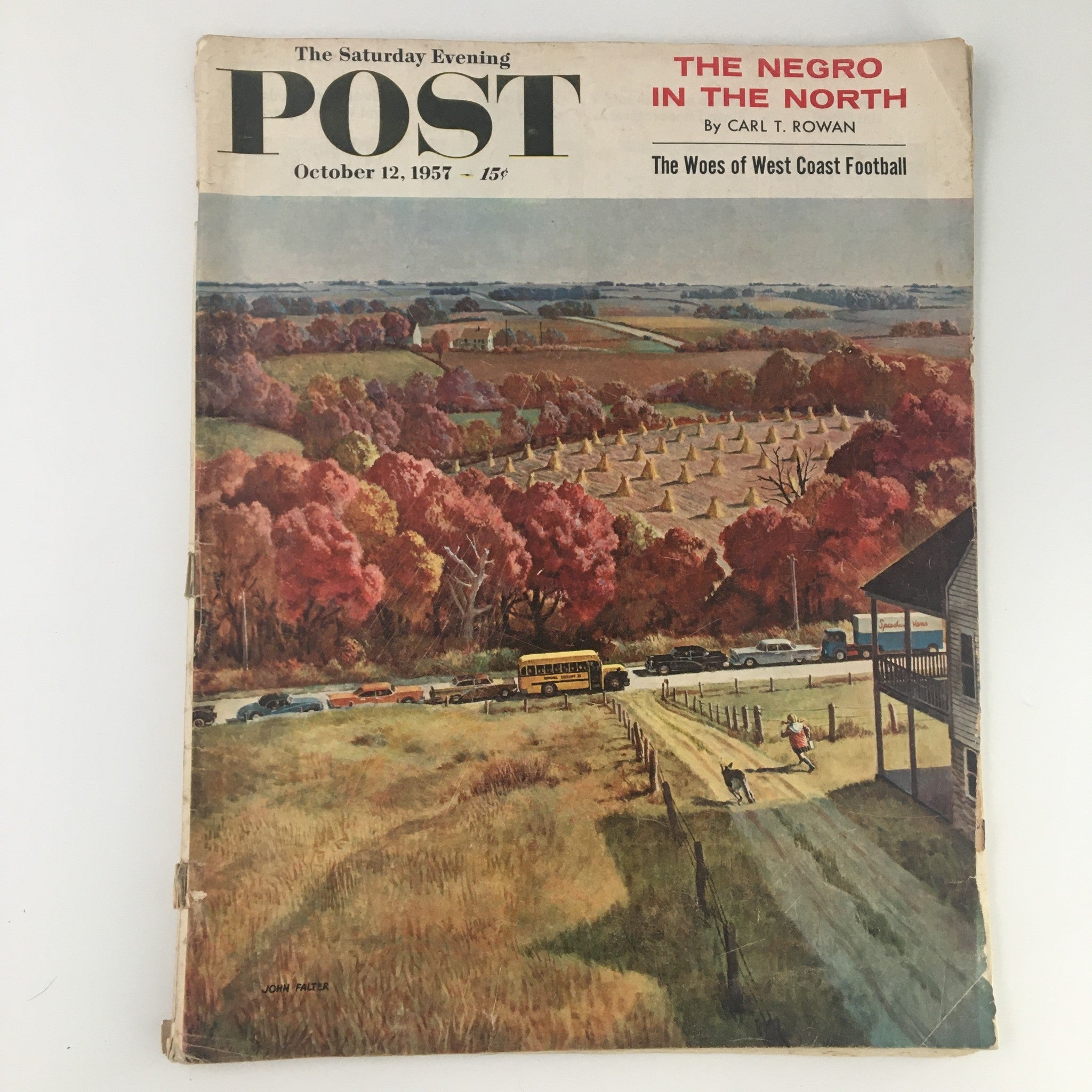 The Saturday Evening Post October 12 1957 West Coast Football Feature, Newsstand