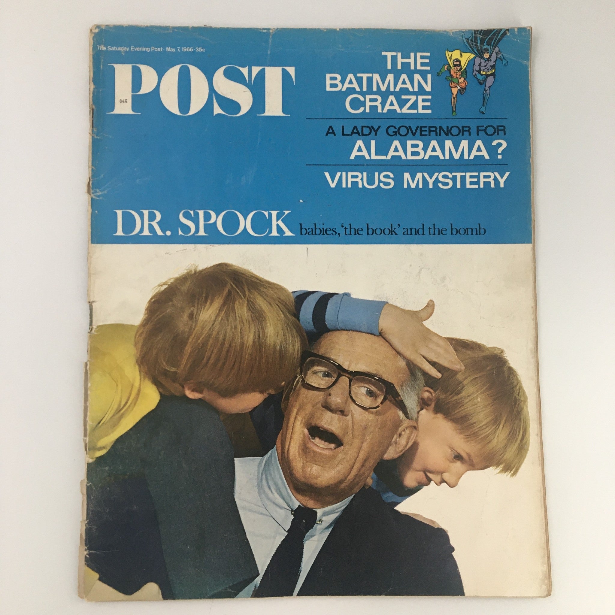 The Saturday Evening Post May 7 1966 The Batman Craze Feature, Newsstand