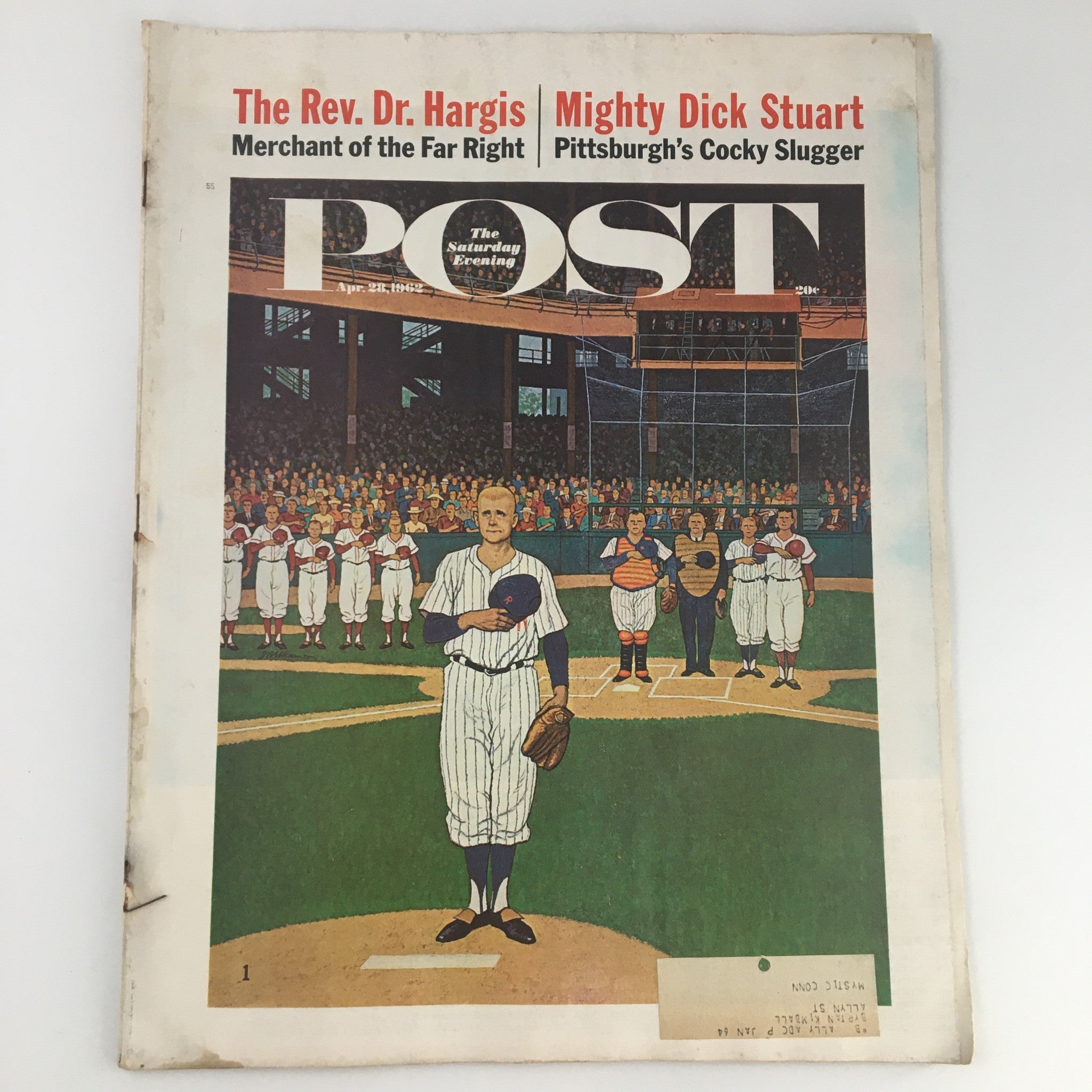 The Saturday Evening Post April 28 1962 Pittsburgh's Might Dick Stuart Cover