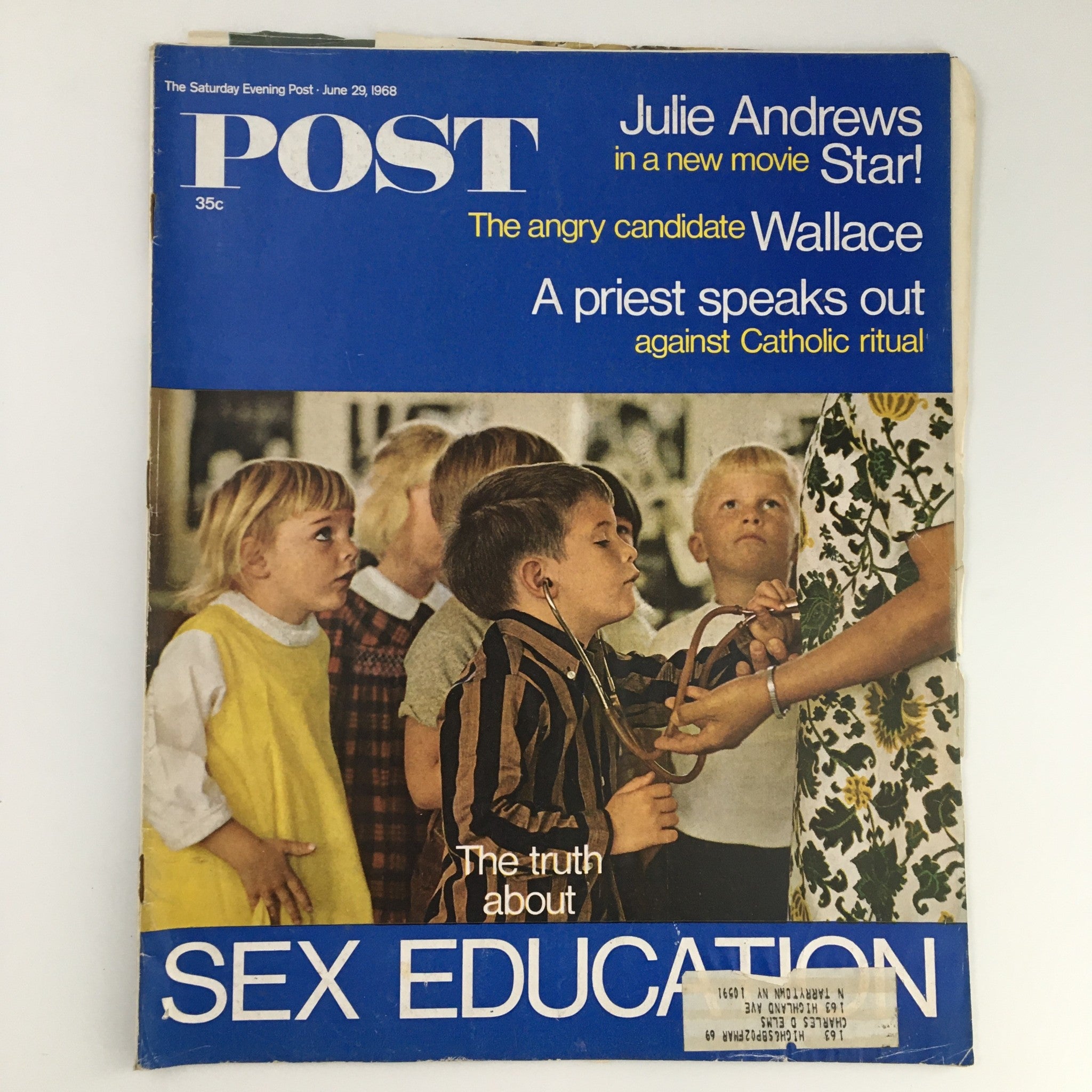 The Saturday Evening Post June 29 1968 Julie Andrews & George Wallace Feature