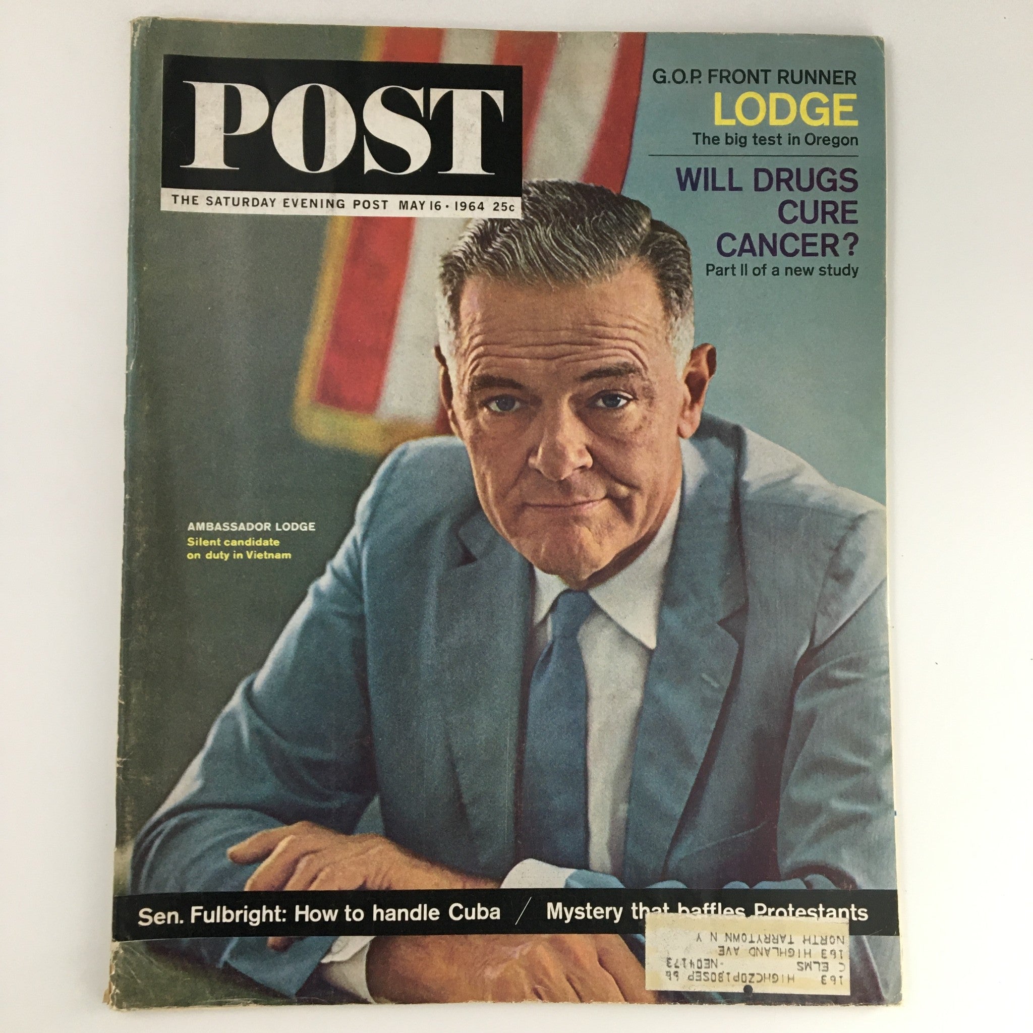 The Saturday Evening Post May 16 1964 Ambassador  Henry Cabot Lodge Jr. Feature