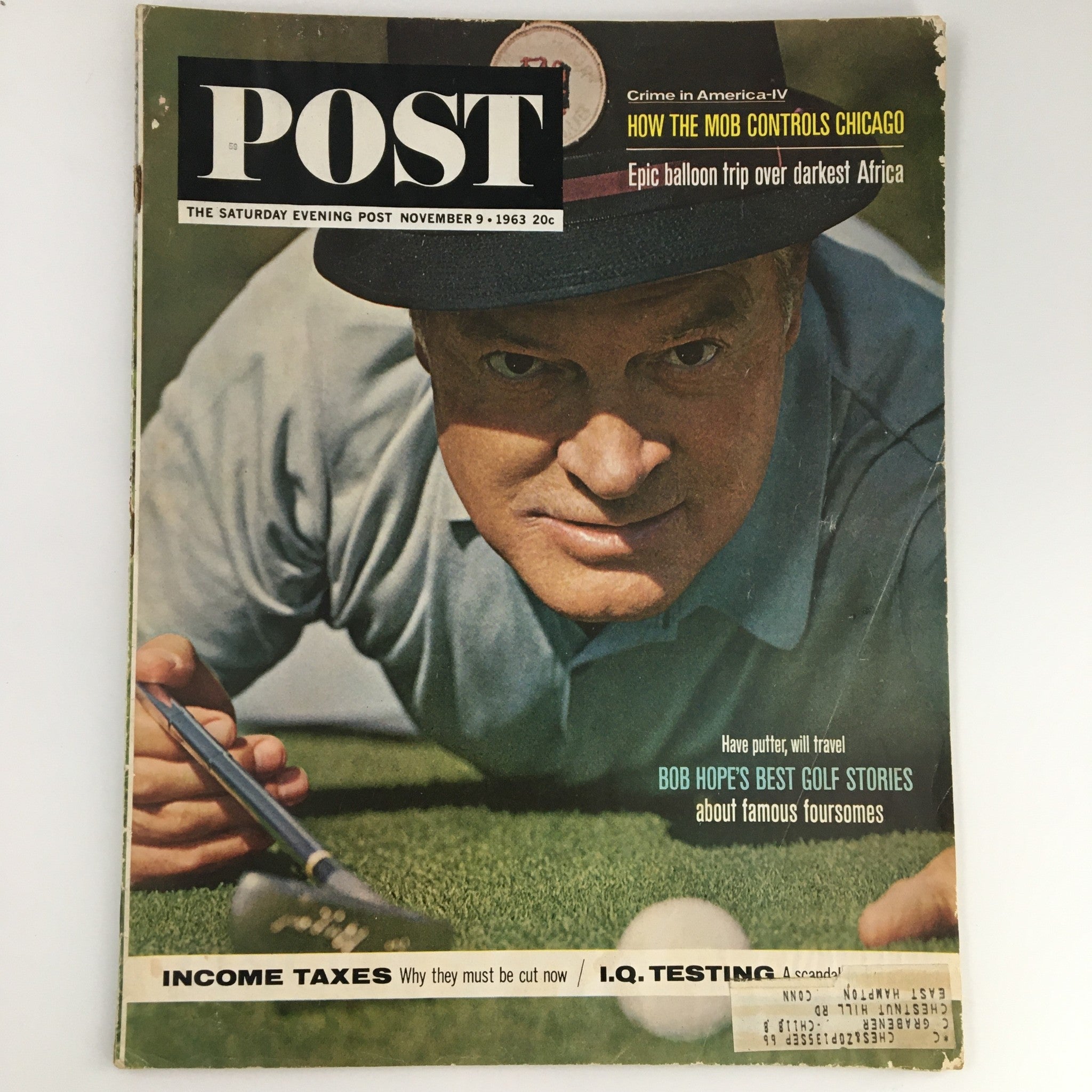 The Saturday Evening Post November 9 1963 Bob Hope's Best Golf Stories Cover