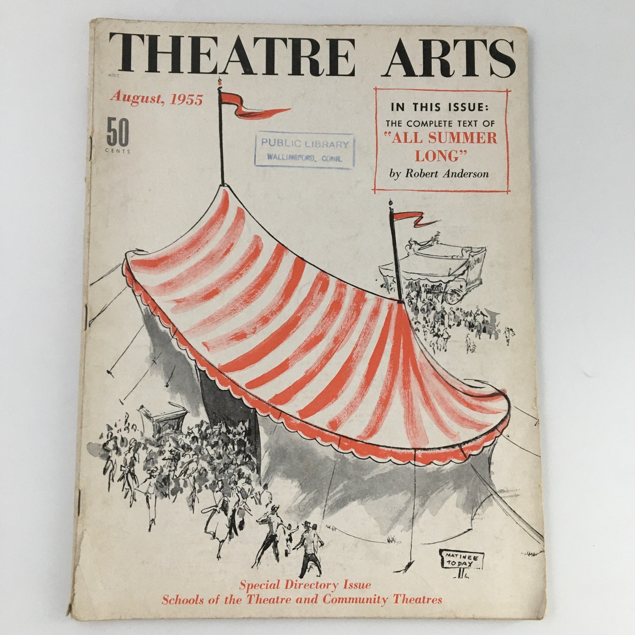 Theatre Arts Magazine August 1955 All Summer Long by Robert Anderson, Newsstand