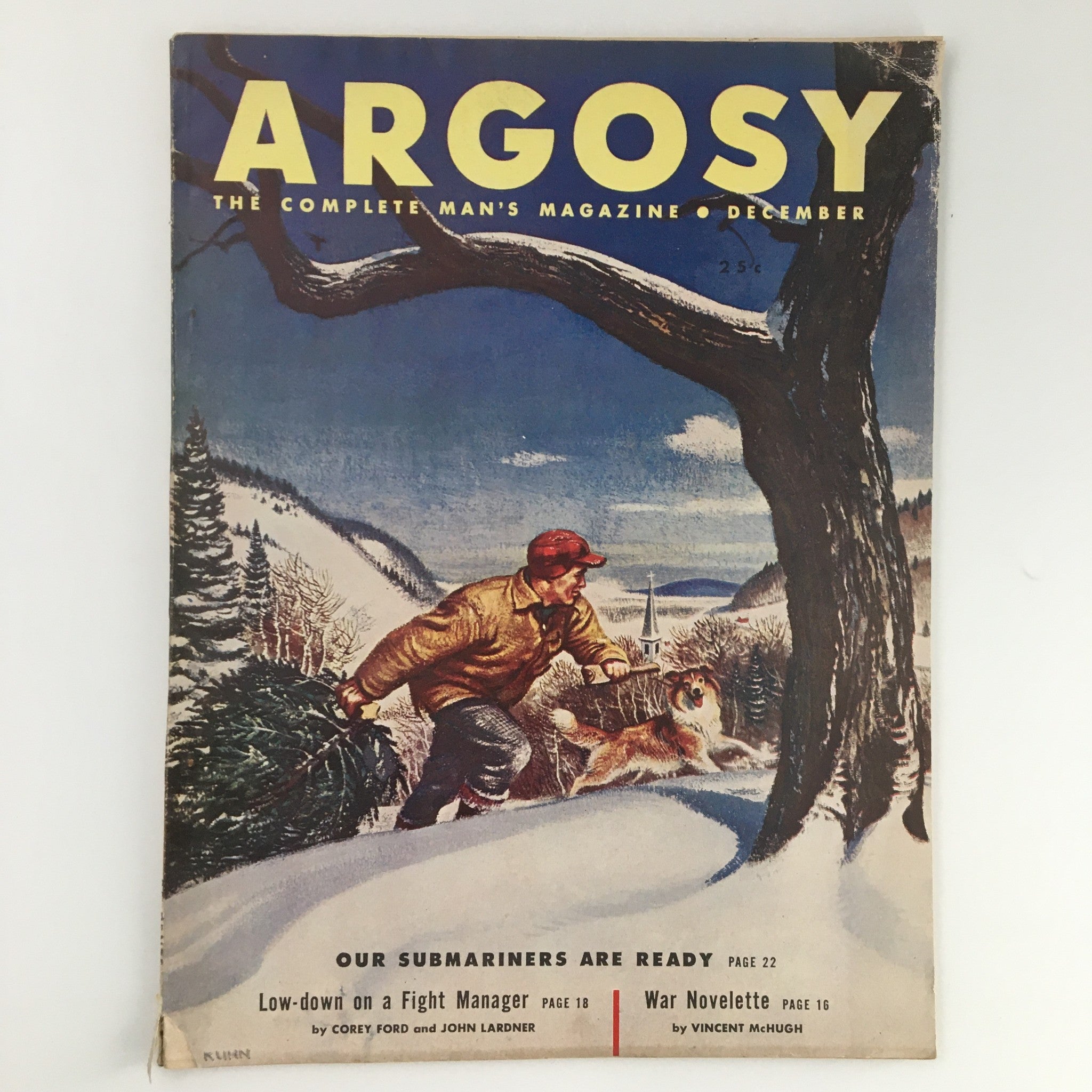 VTG Argosy Magazine December 1950 Our Submariners Are Ready Feature, Newsstand