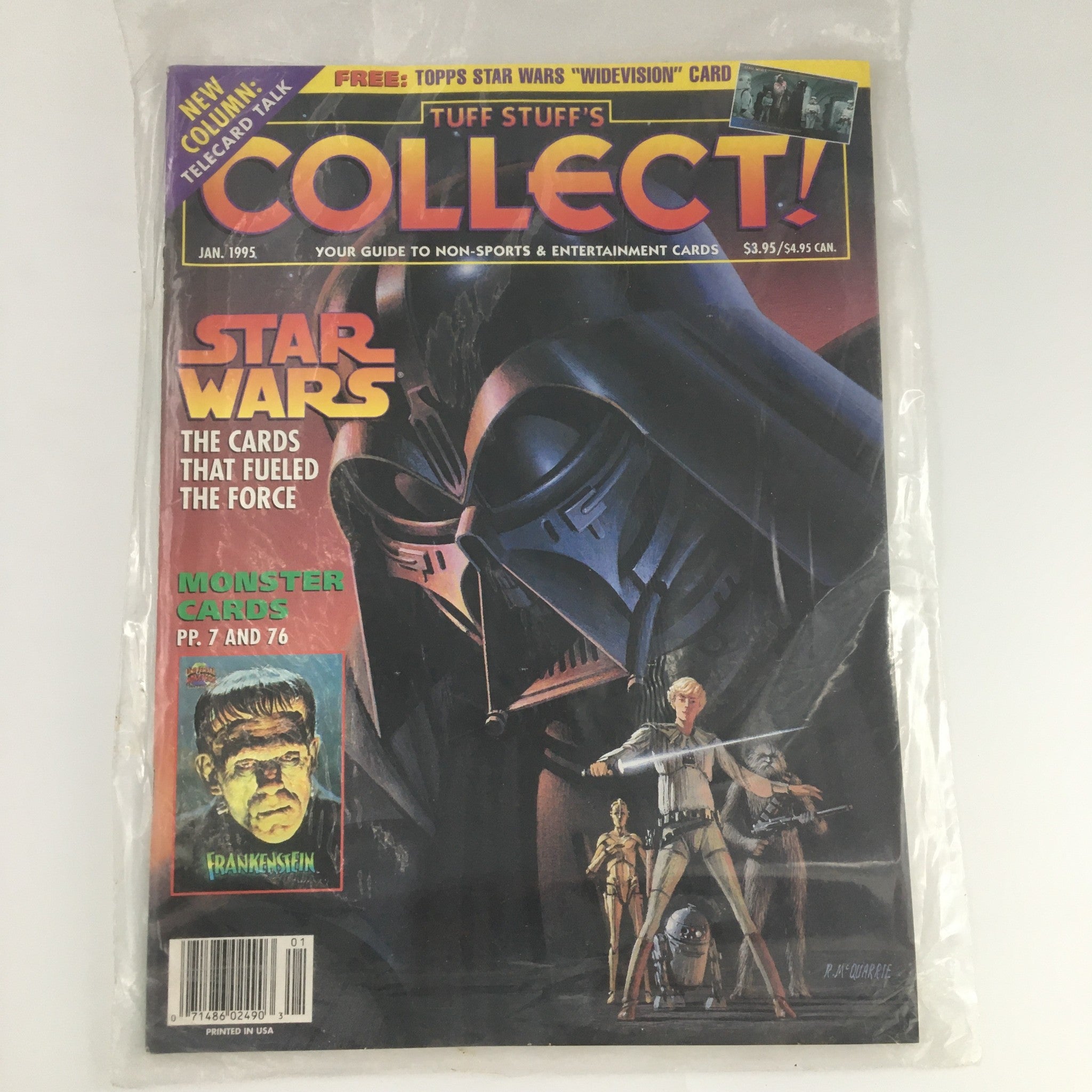 Tuff Stuff's Collect Magazine January 1995 Star Wars and Monster Card, Newsstand