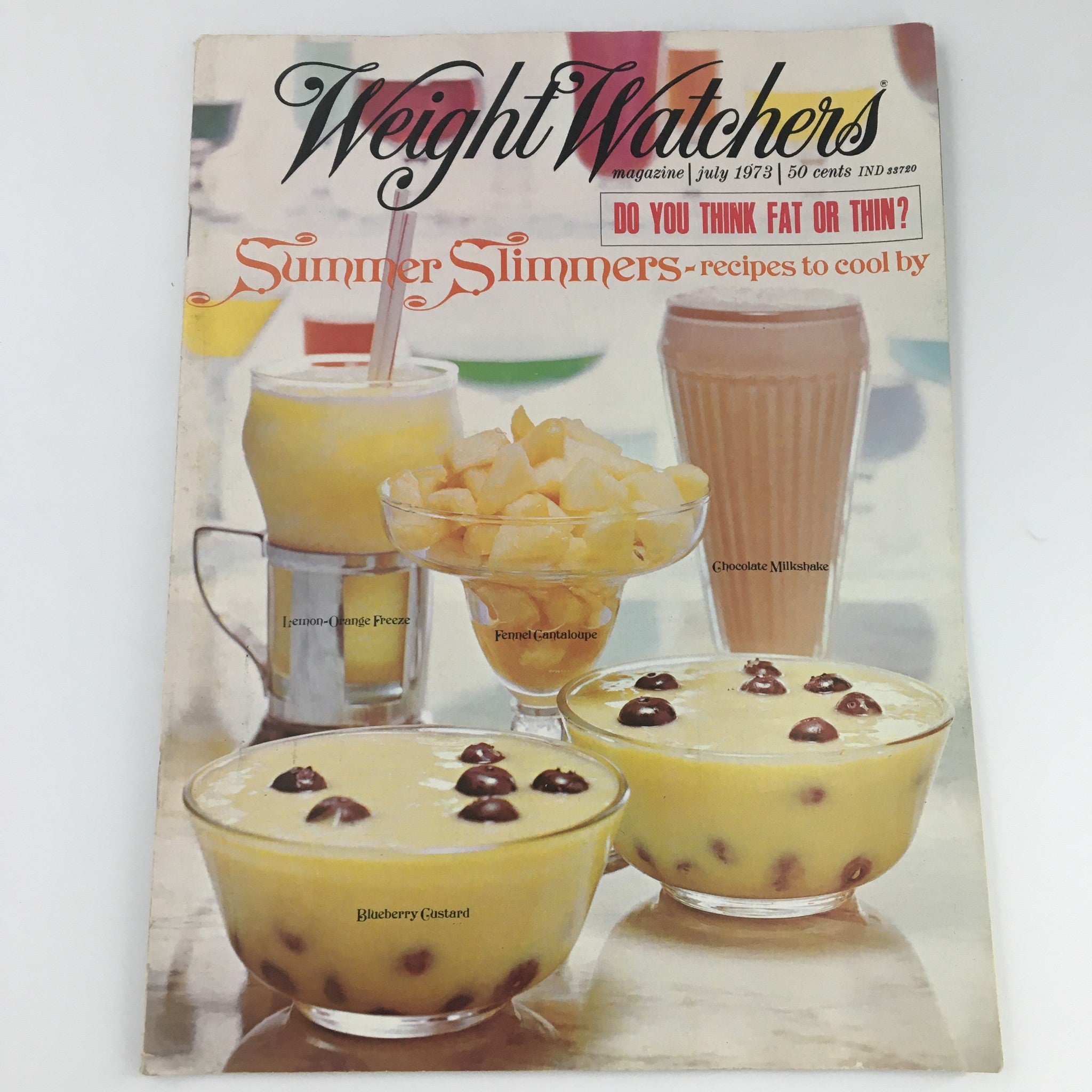 VTG Weight Watchers Magazine July 1973 Summer Slimmers Cool Recipes, Newsstand