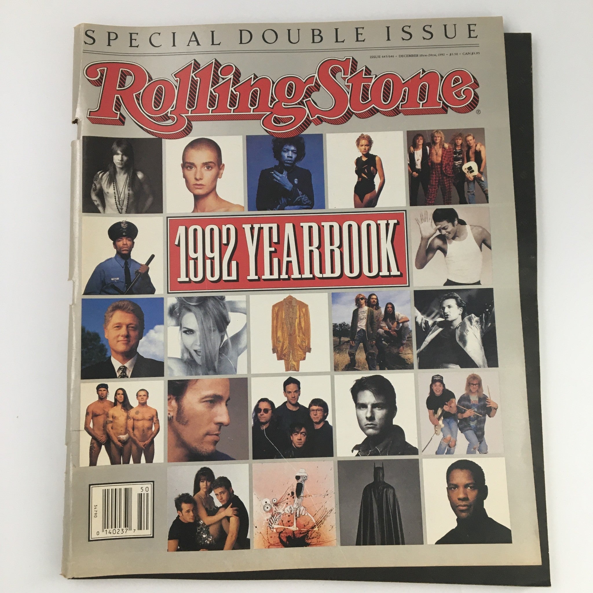 Rolling Stone Magazine December 10-24 1992 #645 #646 1992 Yearbook, Newsstand