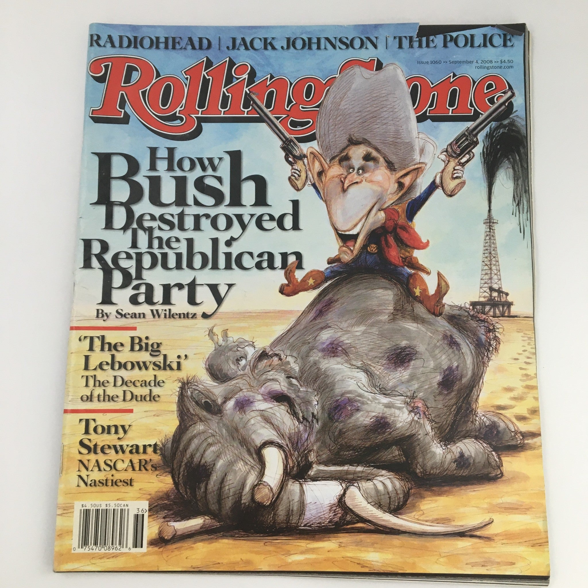 Rolling Stone Magazine September 4 2008 #1060 George W. Bush Feature, Newsstand