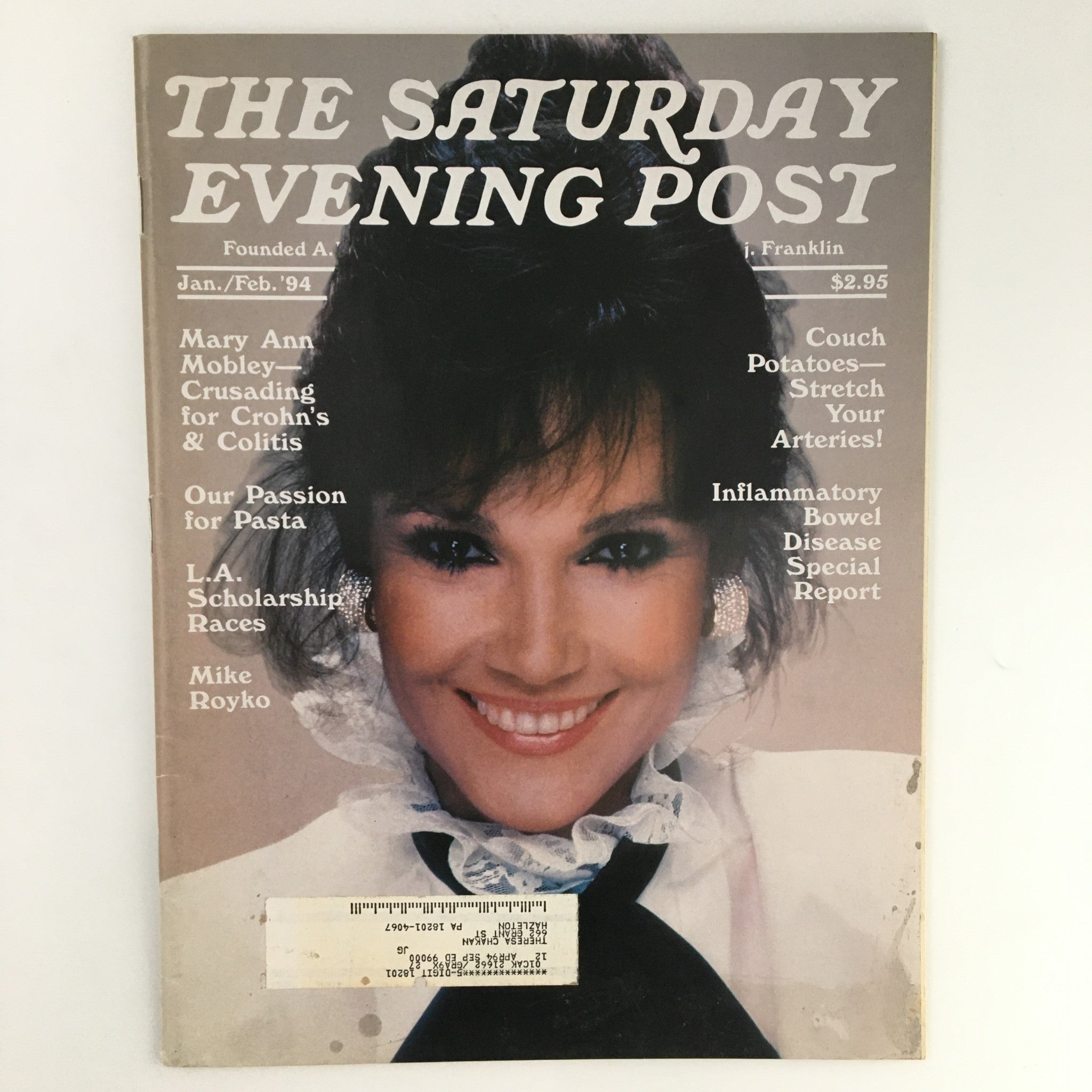 The Saturday Evening Post January February 1994 Mary Ann Mobley & Mike Royko