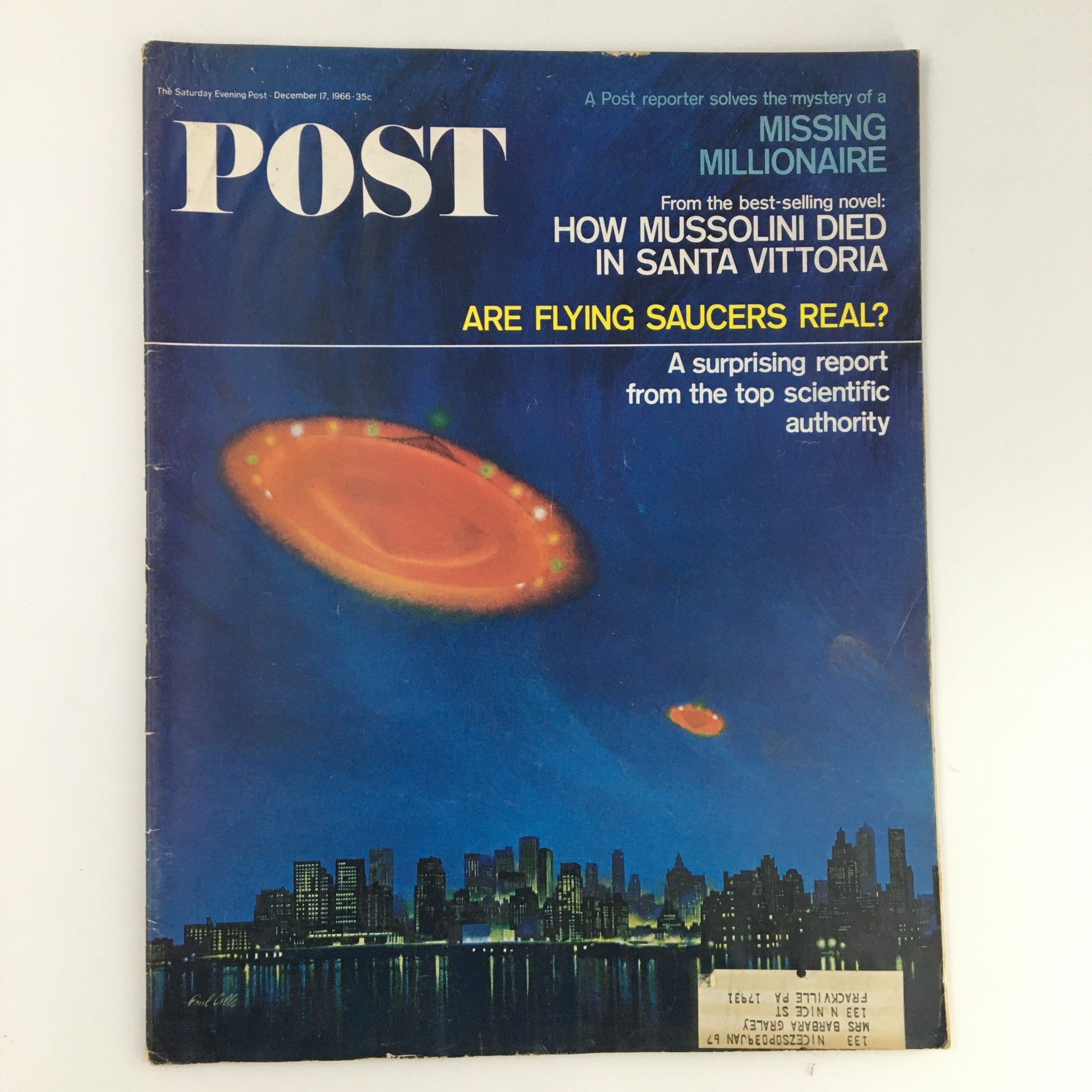 The Saturday Evening Post December 17 1966 The Mystery of  Missing Millionaire