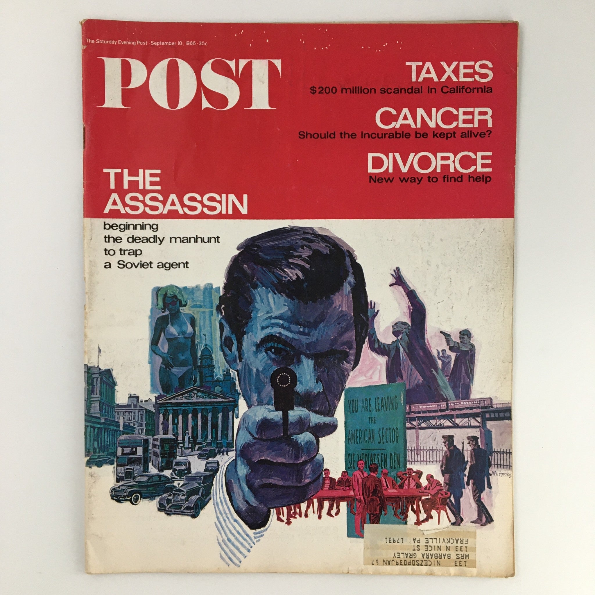 The Saturday Evening Post September 10 1966 The Soviet Assassin Cover & Feature