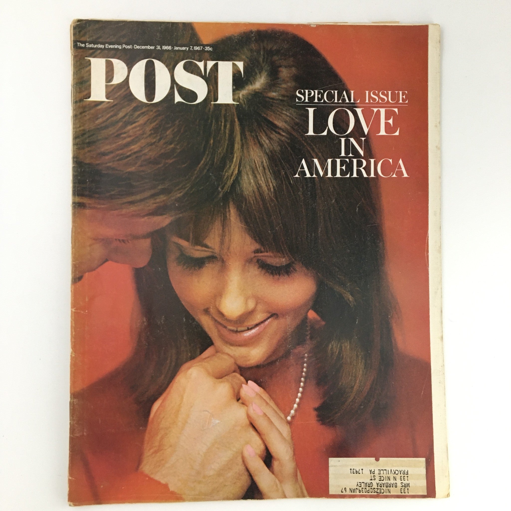 The Saturday Evening Post December 31 1966 January 7 1967 Love in America Issue