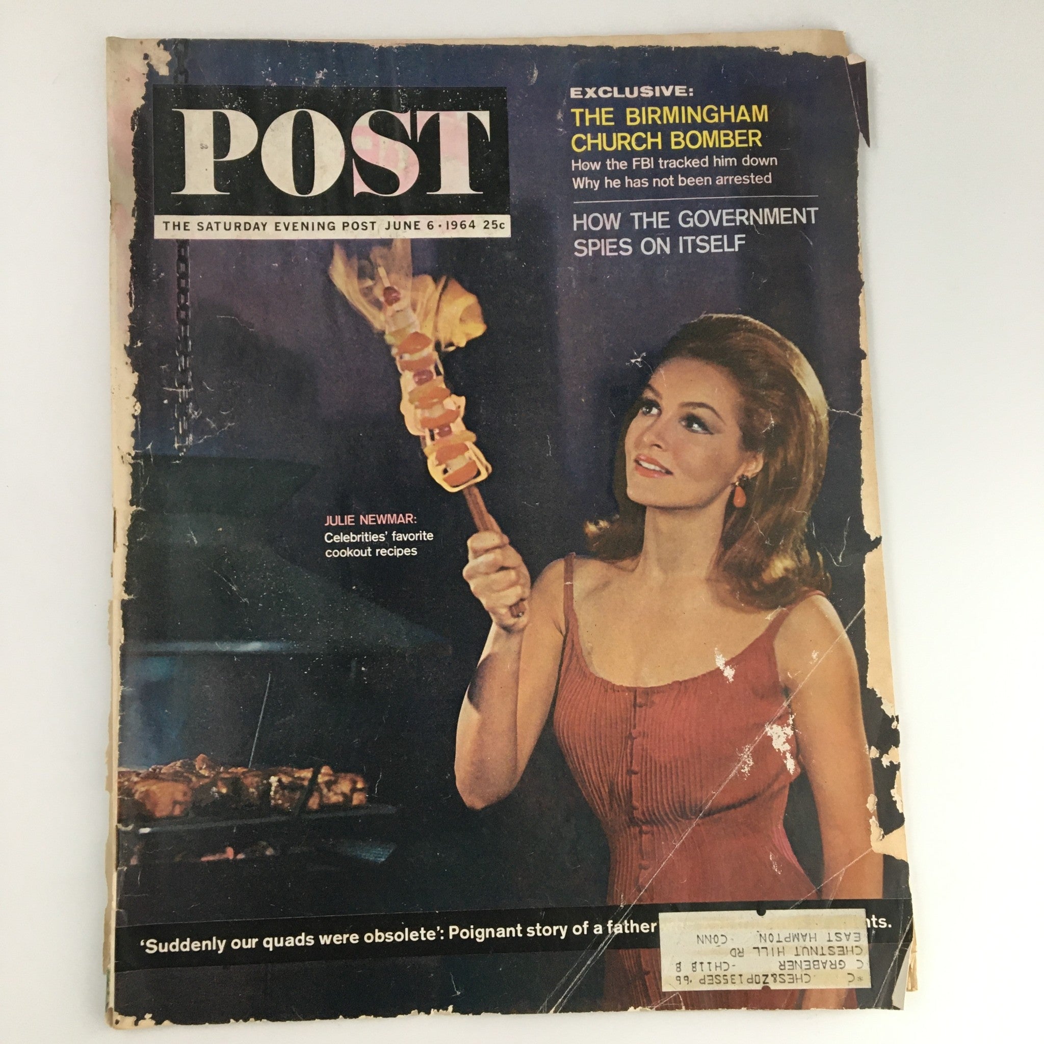 The Saturday Evening Post June 6 1964 American Actress Julie Newmar Cover