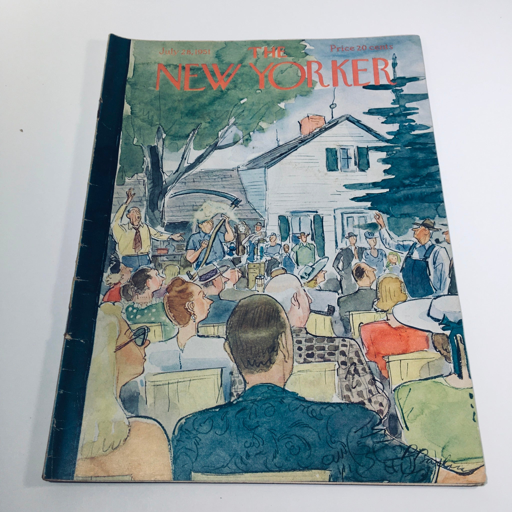 The New Yorker Magazine July 28 1951 Full Theme Cover by Perry Barlow