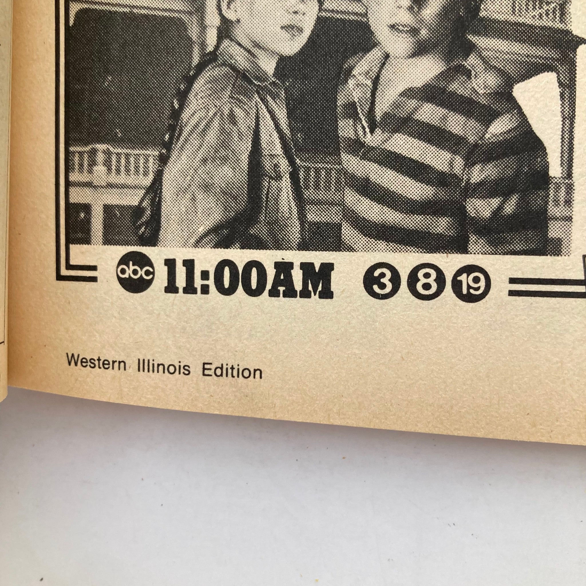 Inside page of TV Guide Magazine January 8, 1983 showing children's programming schedule, Western Illinois Edition.