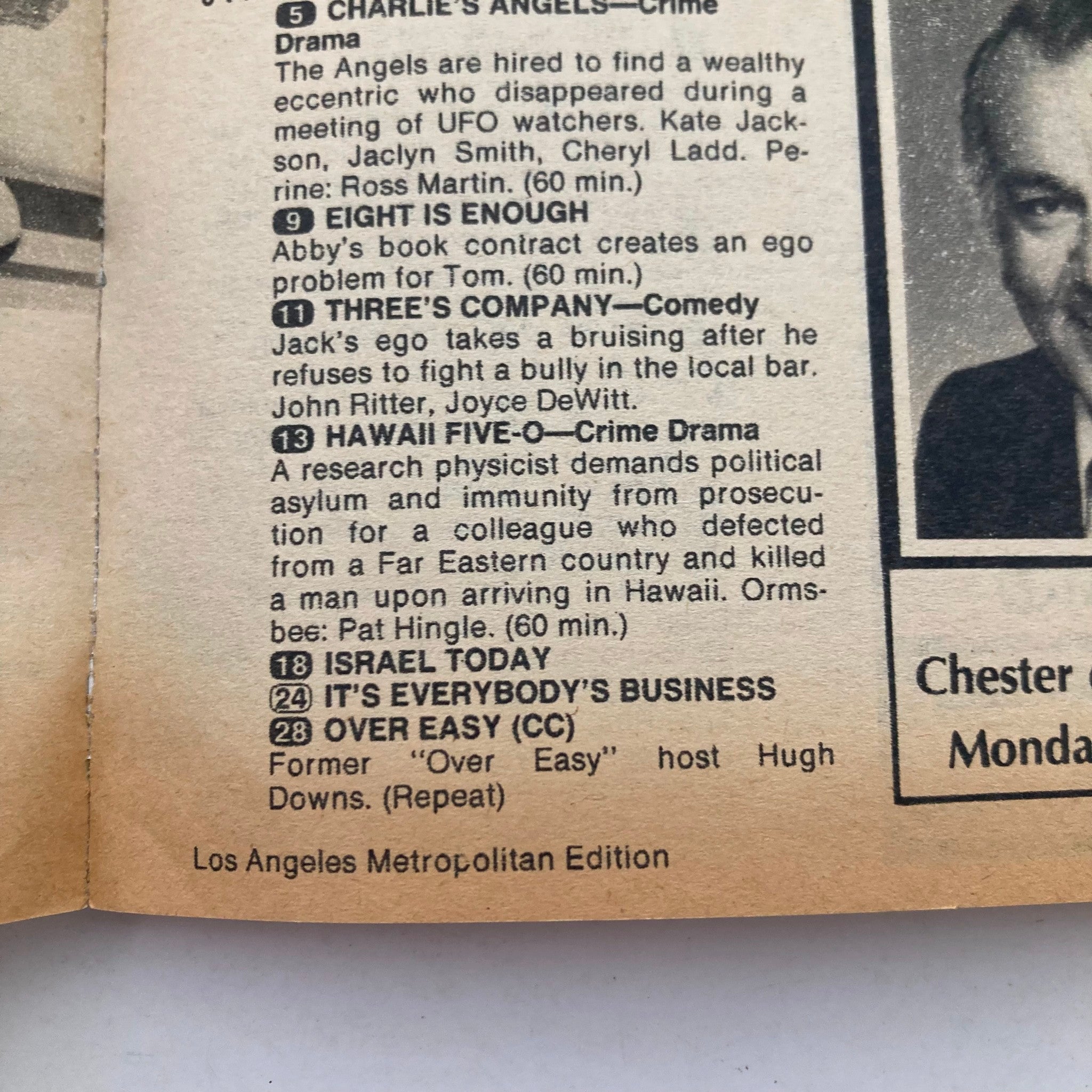 TV Guide Magazine February 5 1983 featuring listings for 'Charlie's Angels', 'Eight is Enough', 'Three's Company', 'Hawaii Five-O', and more, showcasing classic television programming from the era.