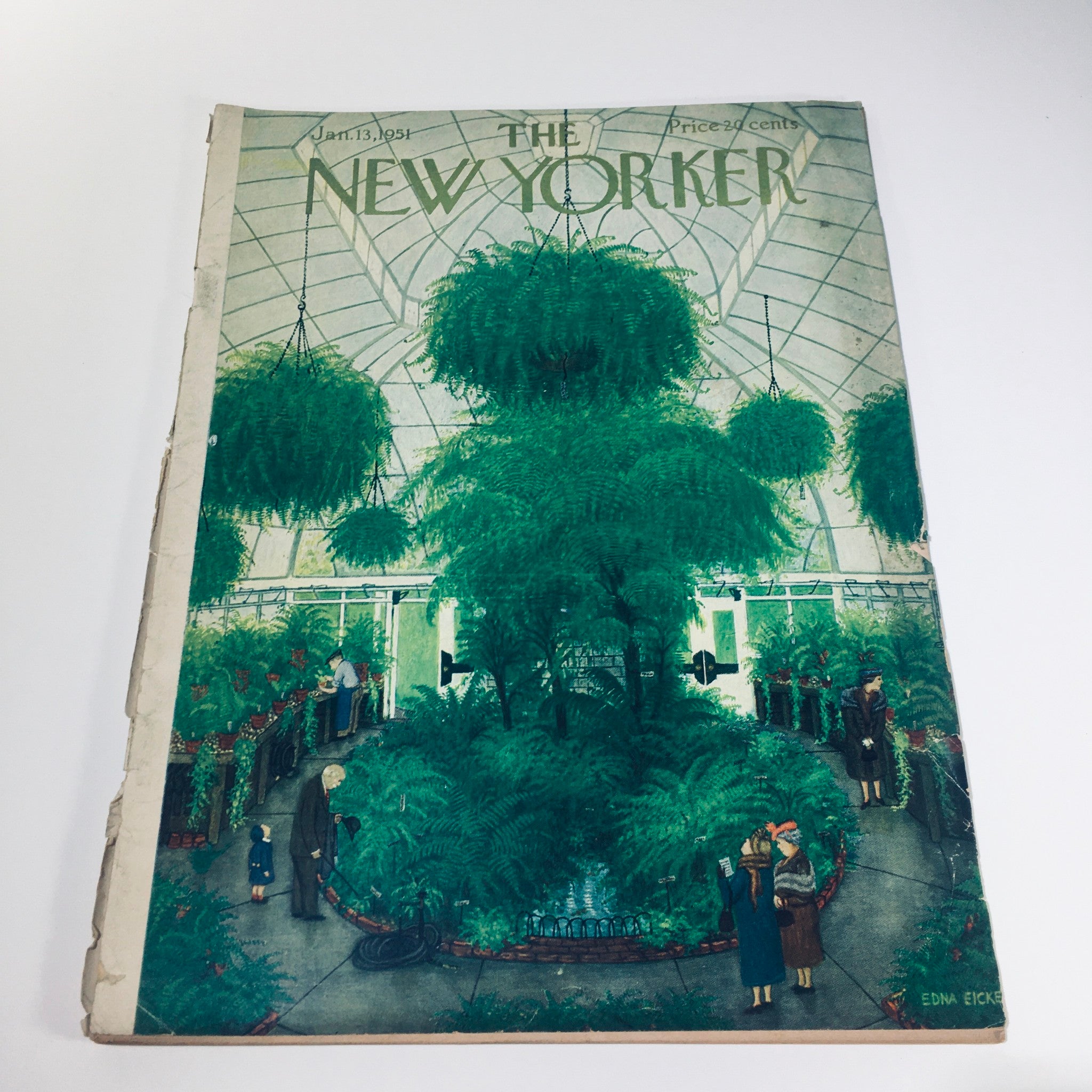 The New Yorker: Jan 13 1951 - Full Magazine/Theme Cover Edna Eicke