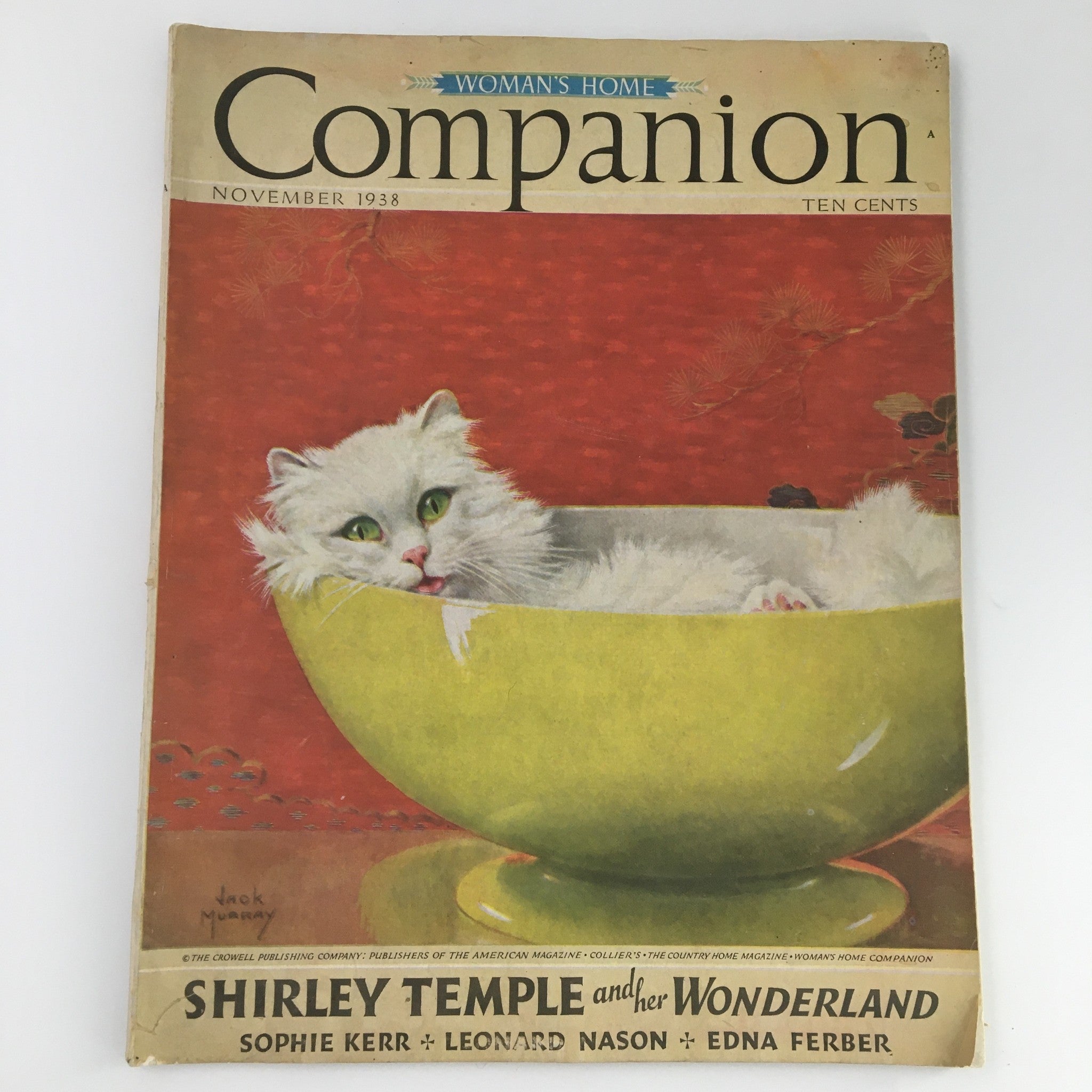 VTG Woman's Home Companion Magazine November 1938 Shirley Temple, Her Wonderland