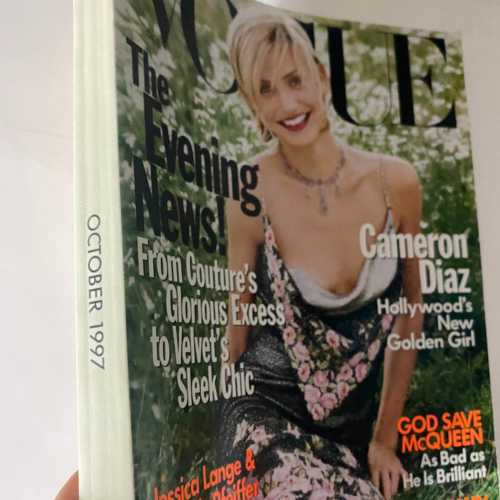 Vogue Magazine October 1997 Cameron Diaz Cover No Label