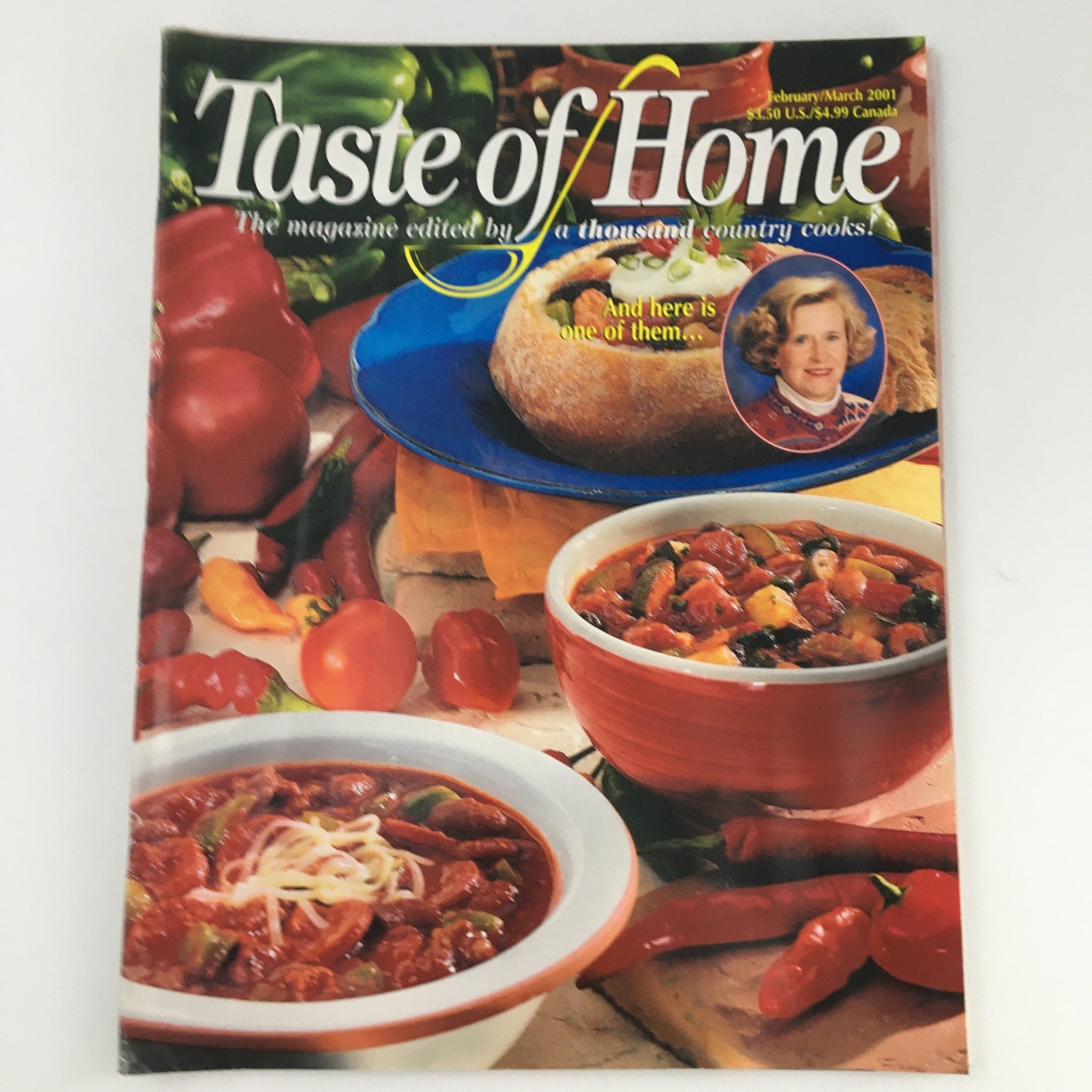 Taste of Home Magazine February March 2001 Country Cooks Recipe, Newsstand