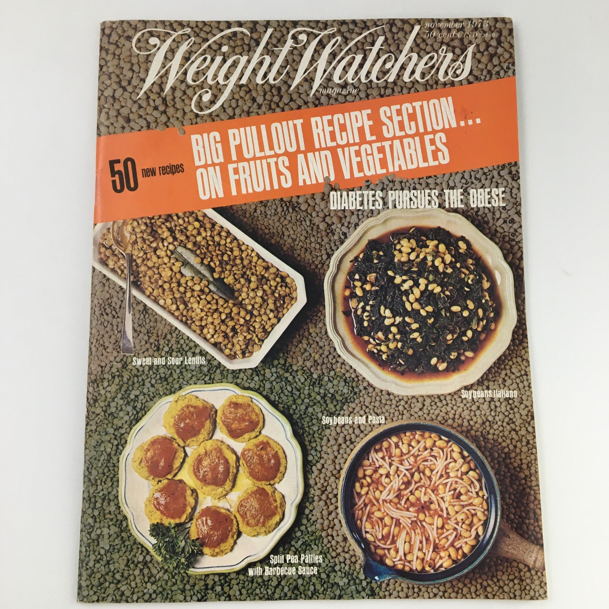 VTG Weight Watchers Magazine November 1973 Diabetes Pursue The Obese, Newsstand