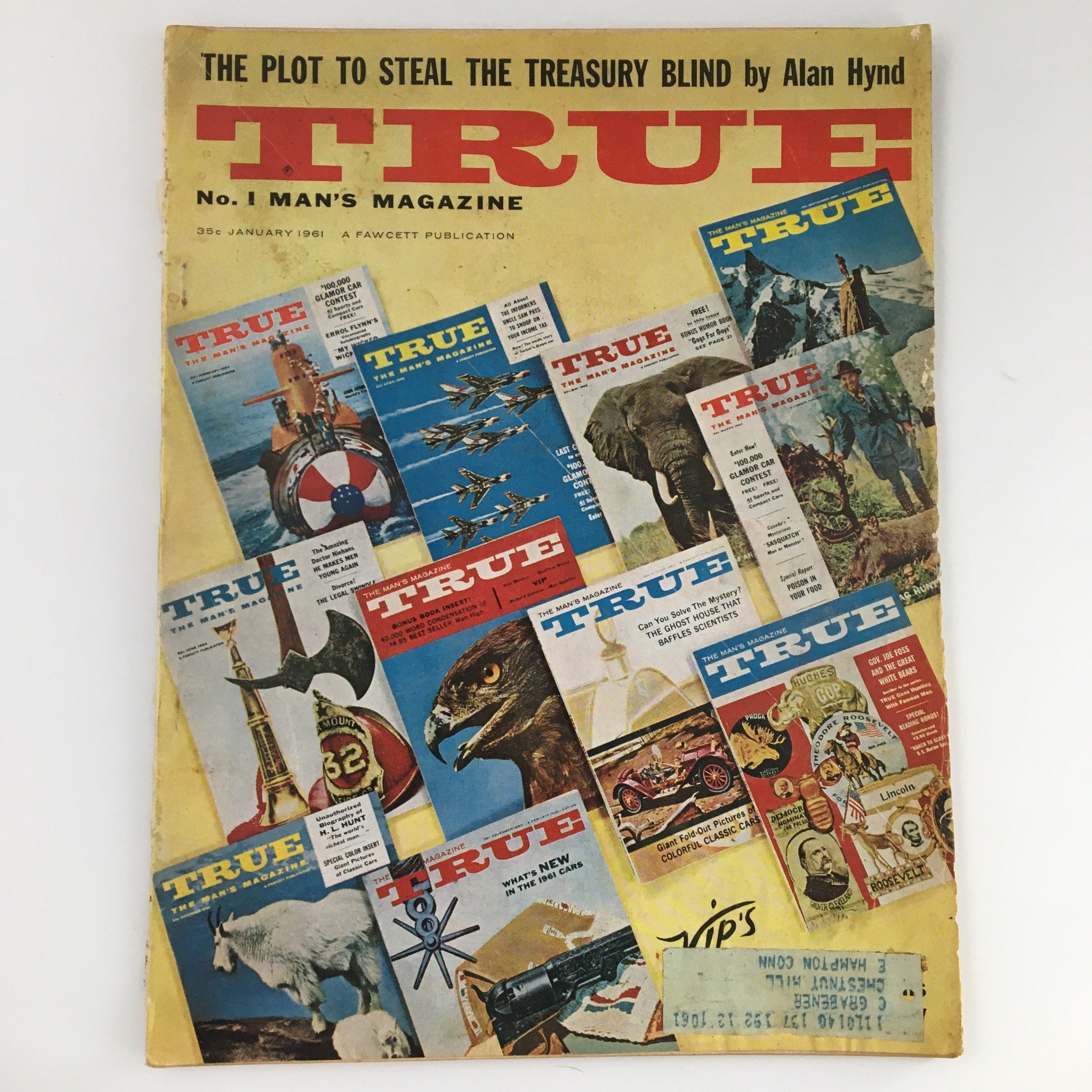 VTG True Man's Magazine January 1961 The Plot To Steal The Treasury Blind