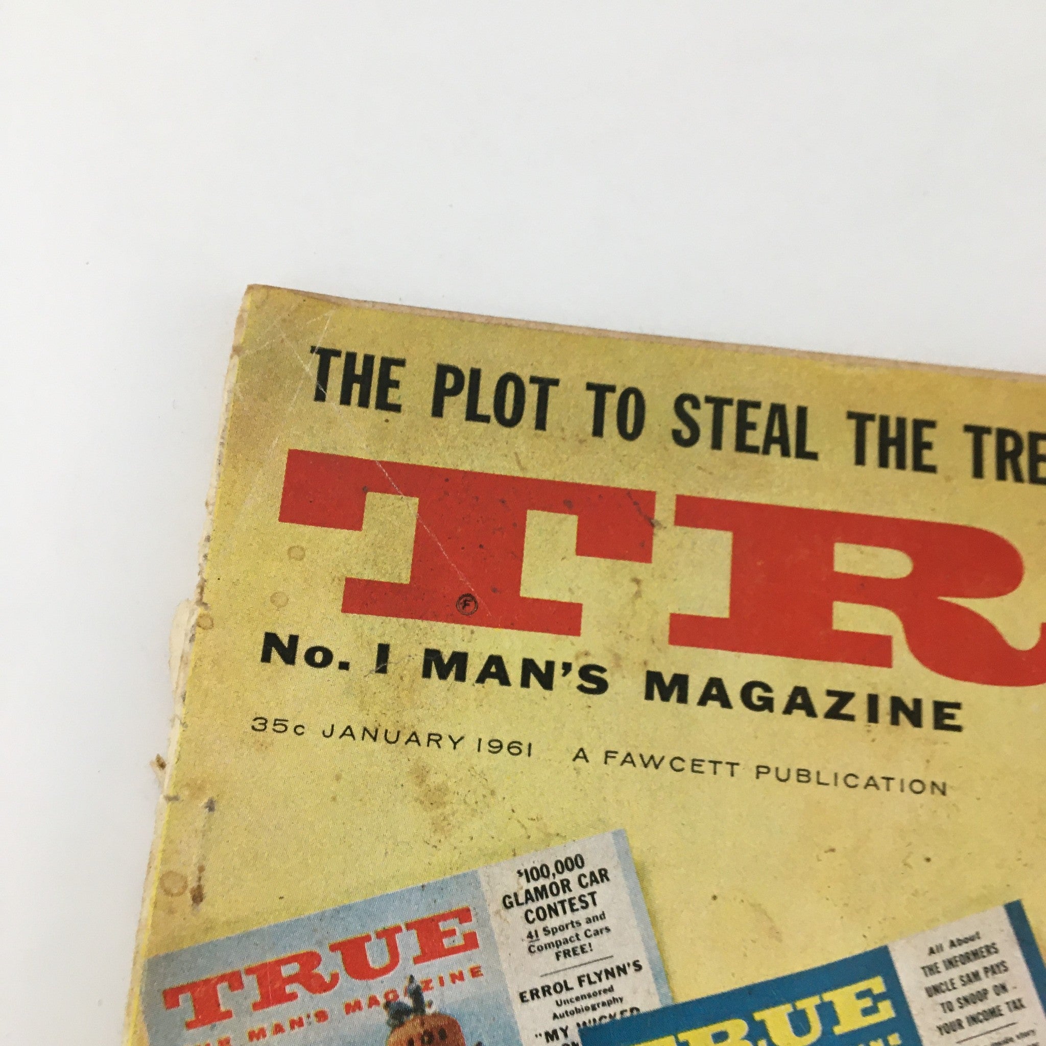 VTG True Man's Magazine January 1961 The Plot To Steal The Treasury Blind