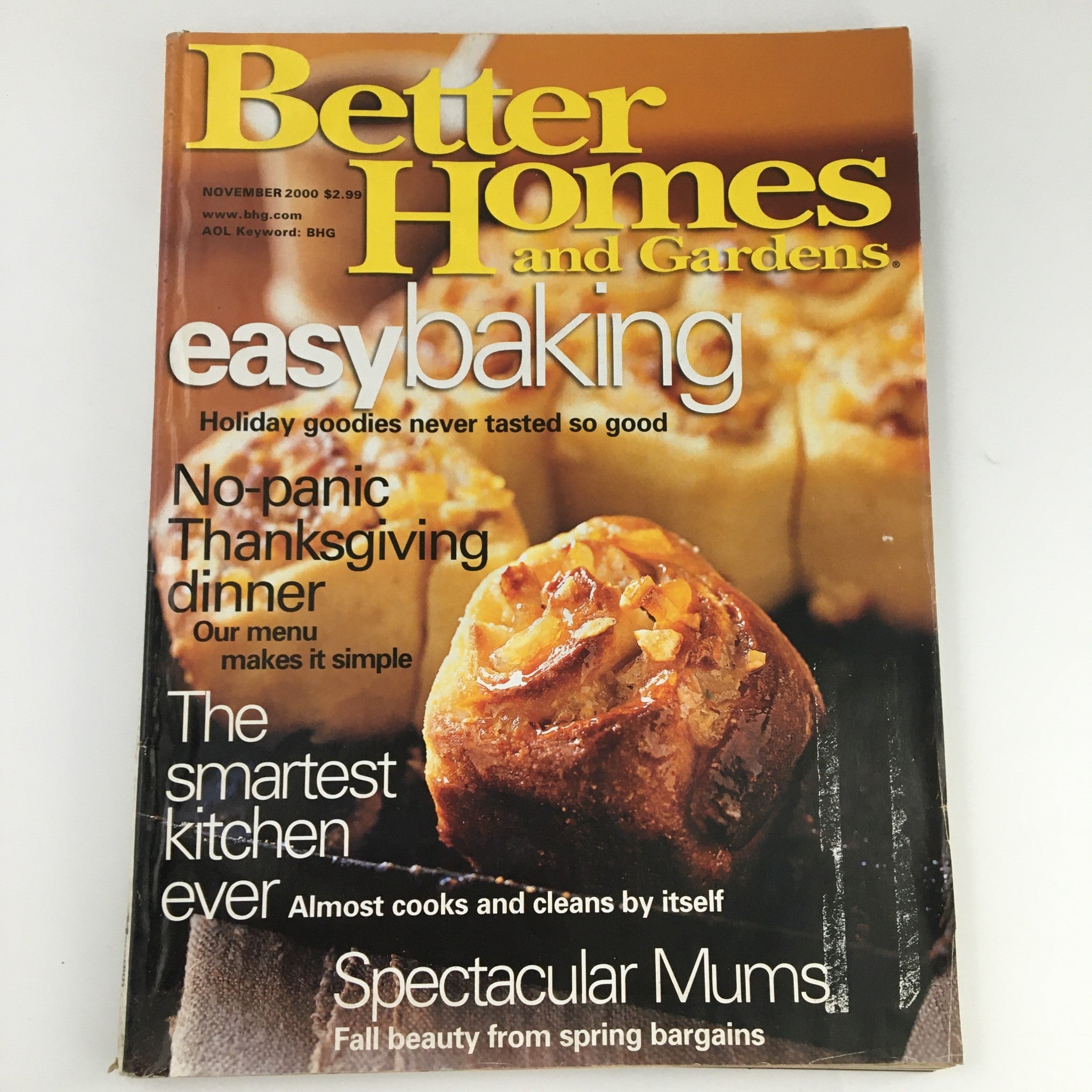 Better Homes & Gardens Magazine November 2000 Easy Baking Holiday Goodies