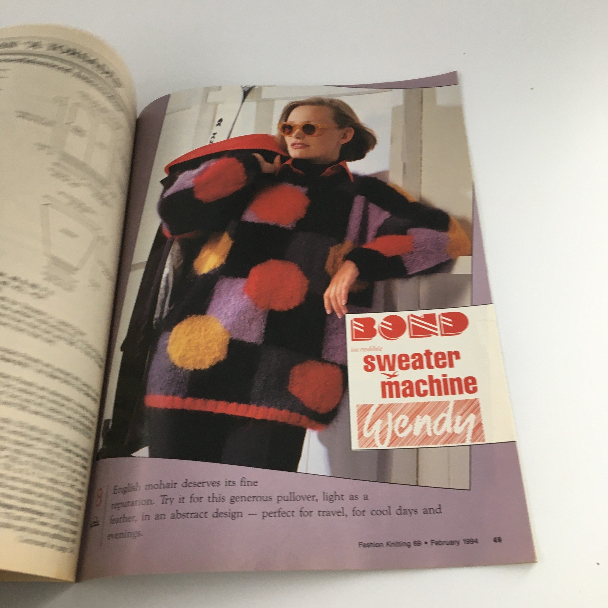 Fashion Knitting Magazine February 1994 #69 Meg Swansen Cover & Knitting Guide