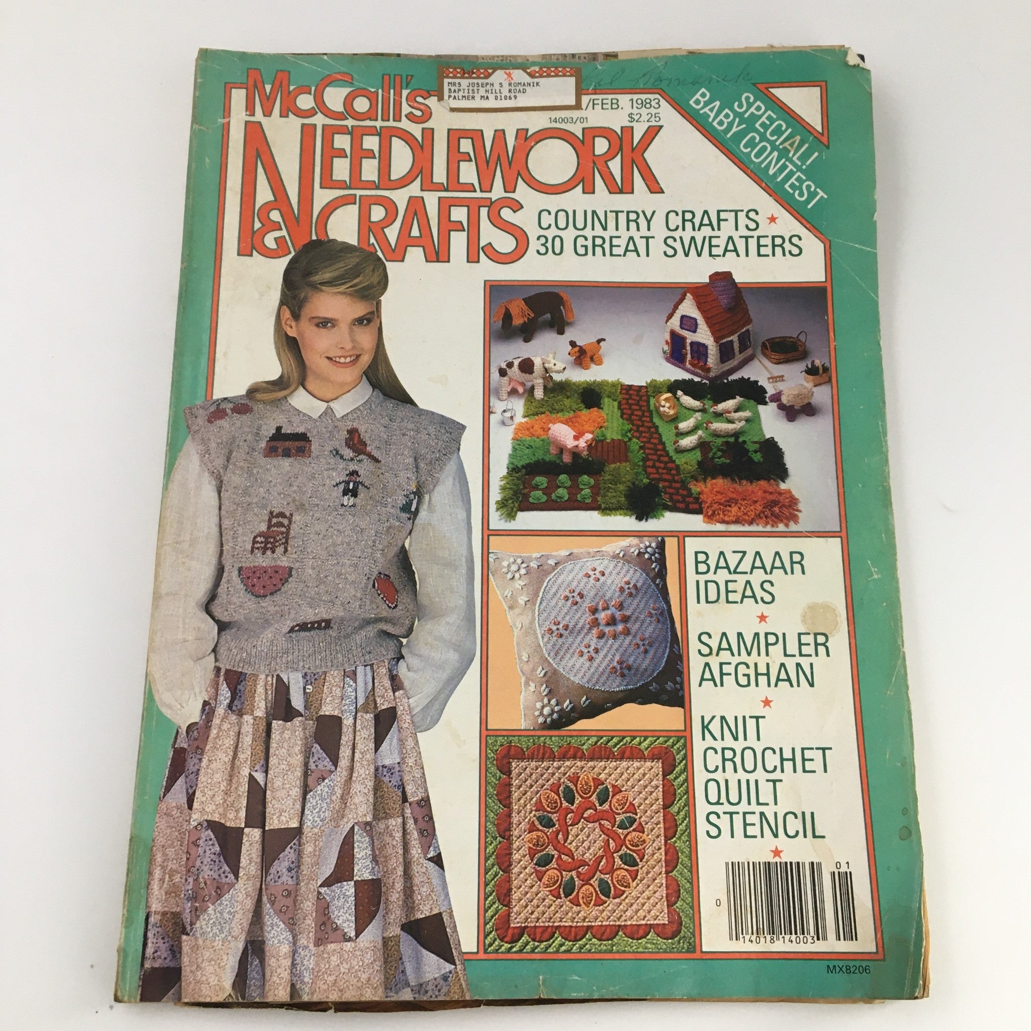 McCall's Needlework & Crafts Magazine February 1983 Country Crafts Feature