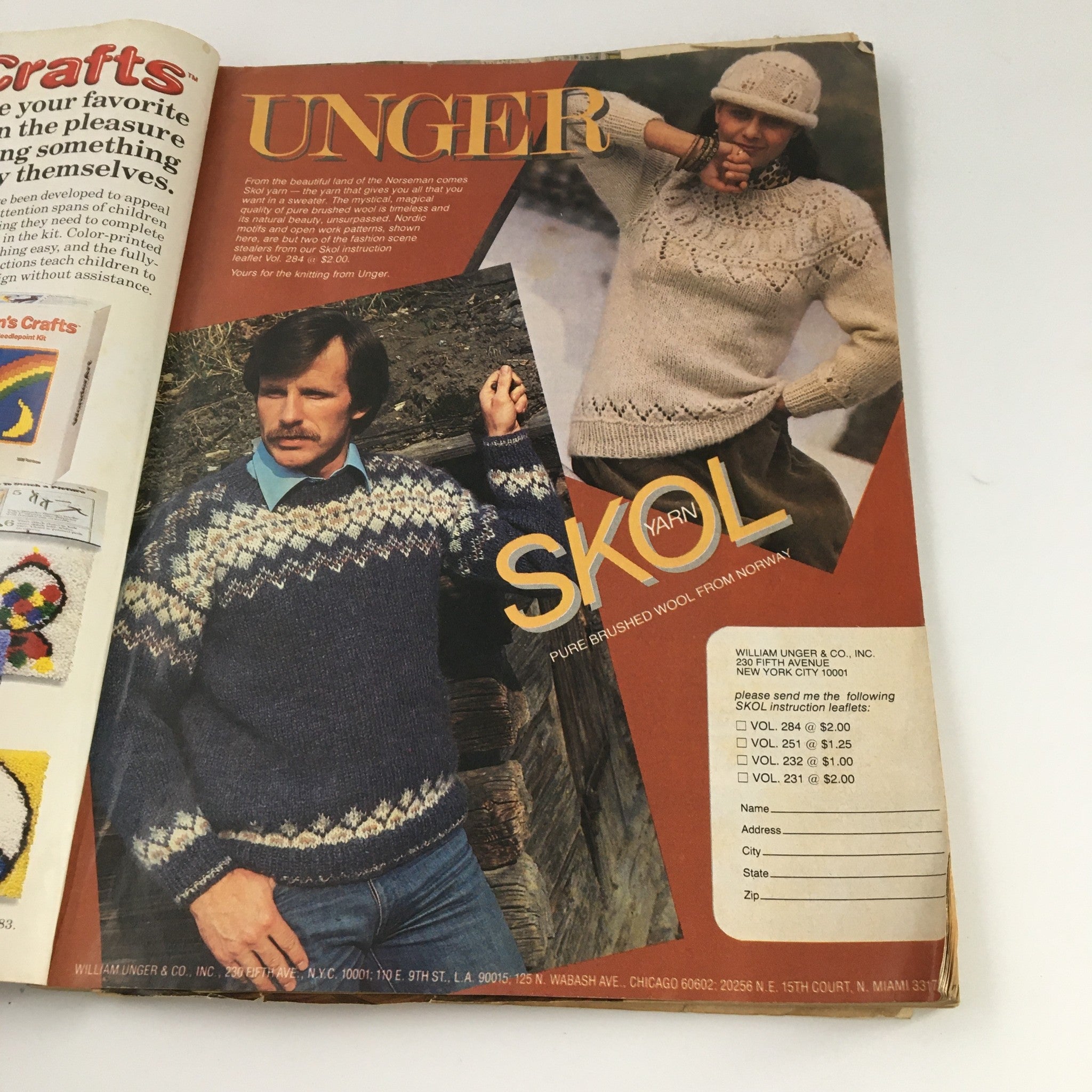 McCall's Needlework & Crafts Magazine February 1983 Country Crafts Feature