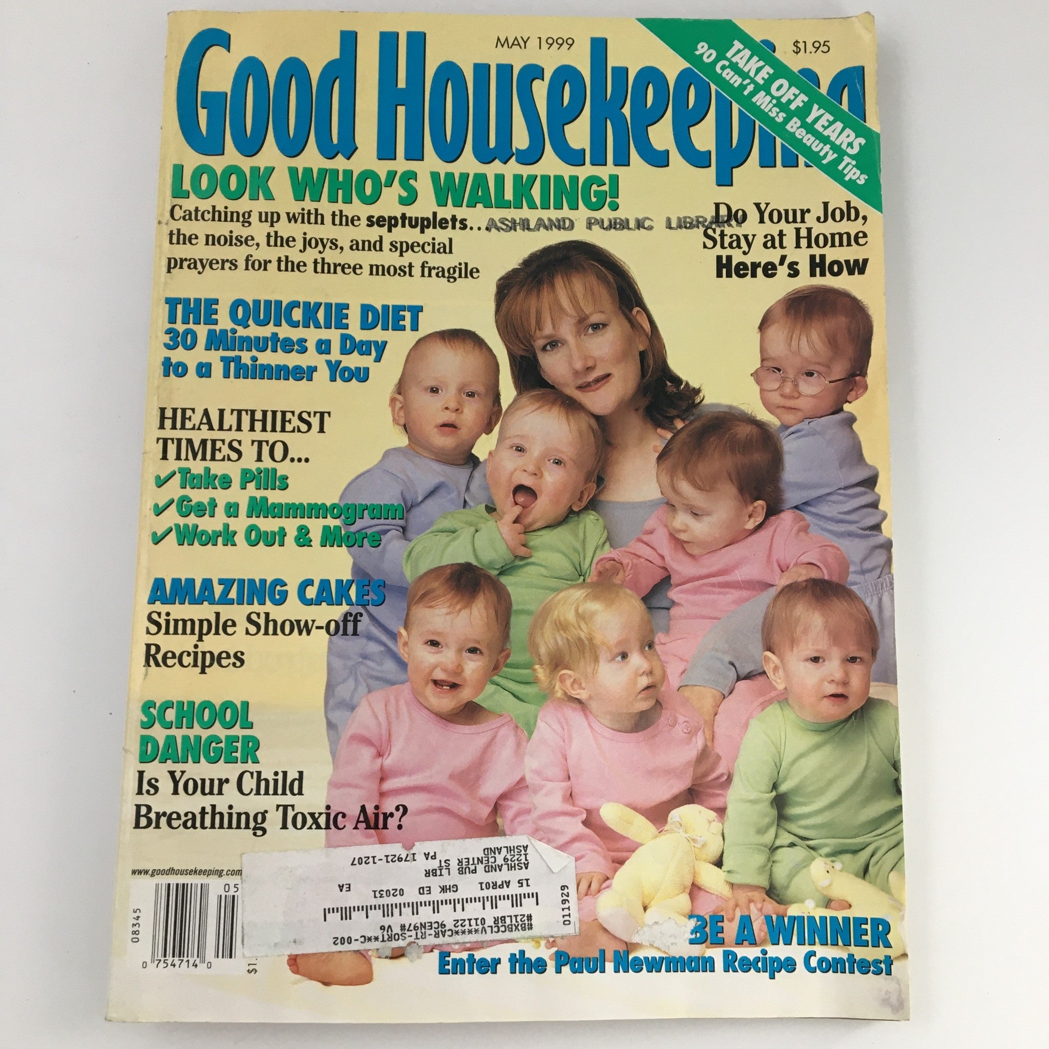 Good Housekeeping Magazine May 1999 Bringing Up Babies Tips and Cover Feature