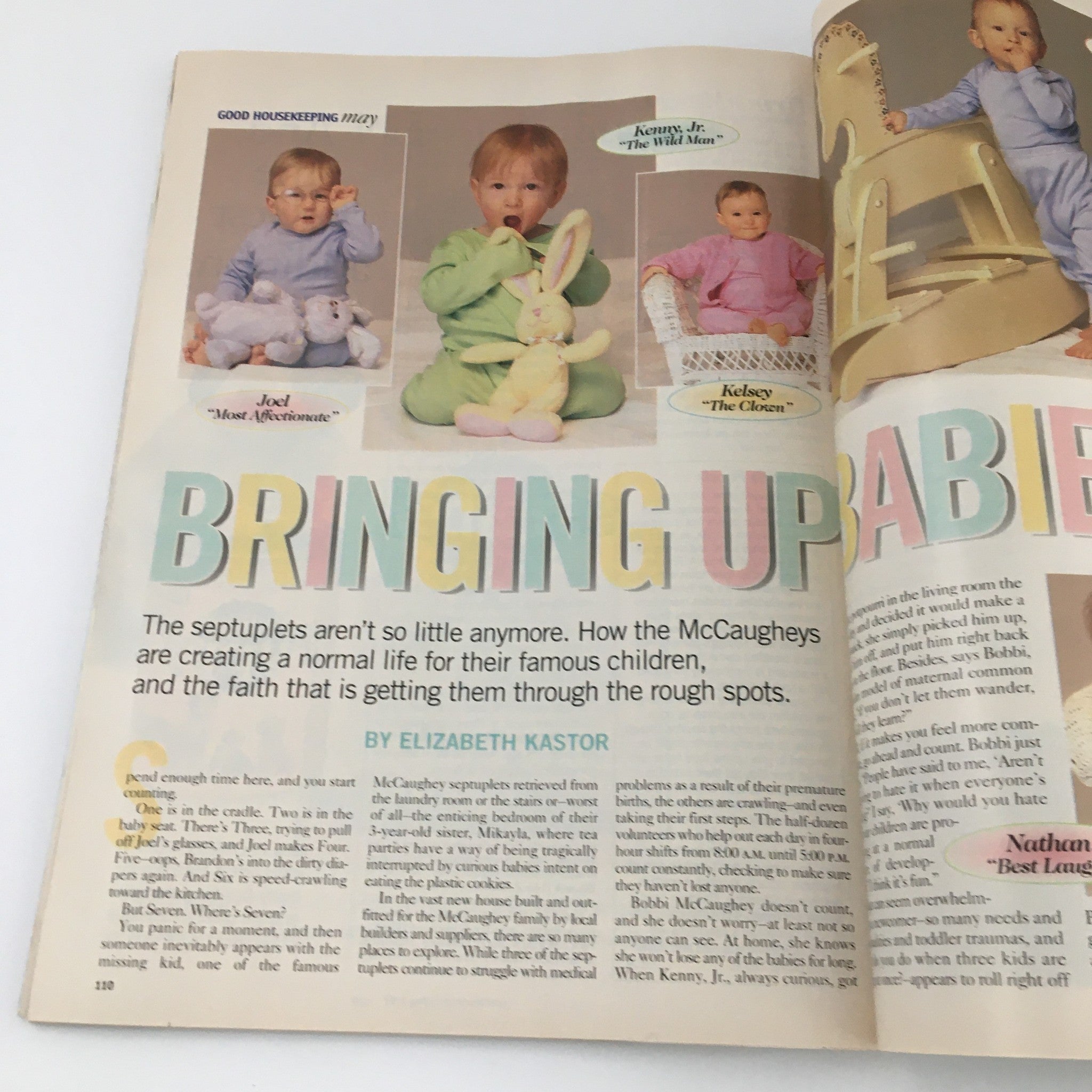 Good Housekeeping Magazine May 1999 Bringing Up Babies Tips and Cover Feature