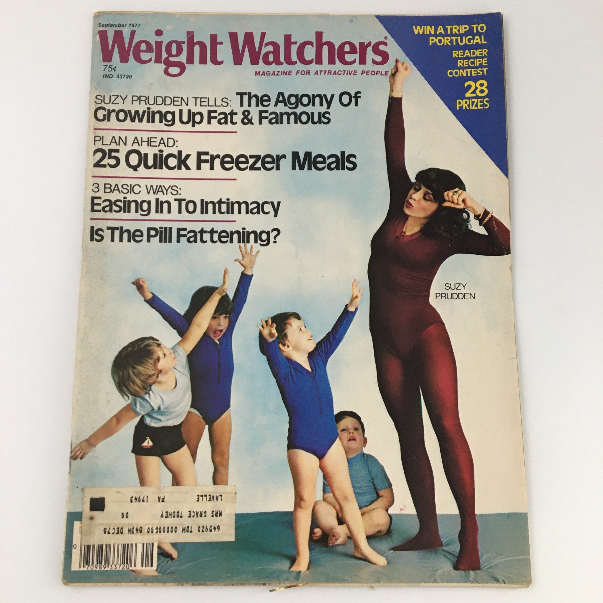 VTG Weight Watchers Magazine September 1977 Suzy Prudden Cover and Feature