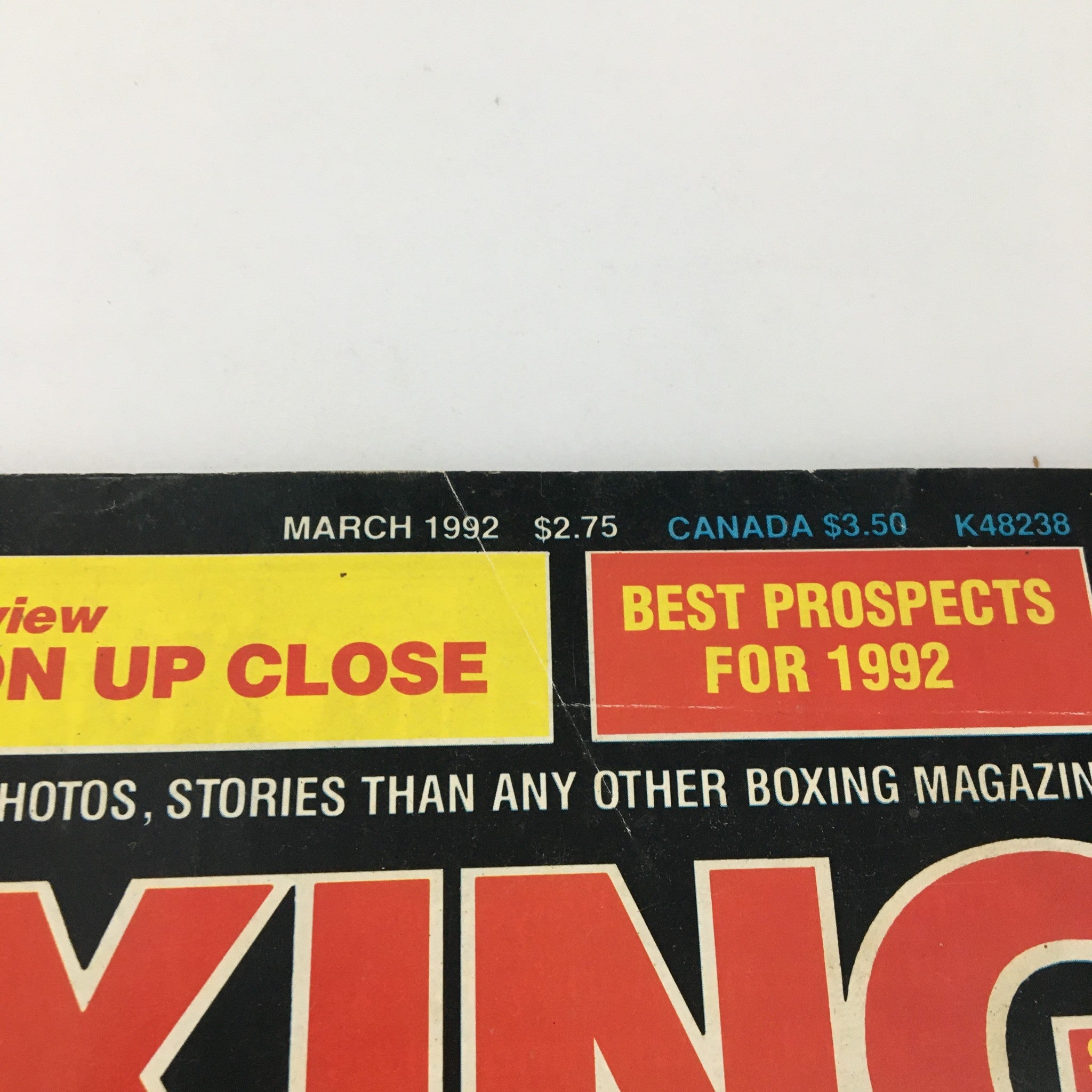 Boxing Scene Magazine March 1992 Terry Norris Cover and Mike Tyson, Newsstand