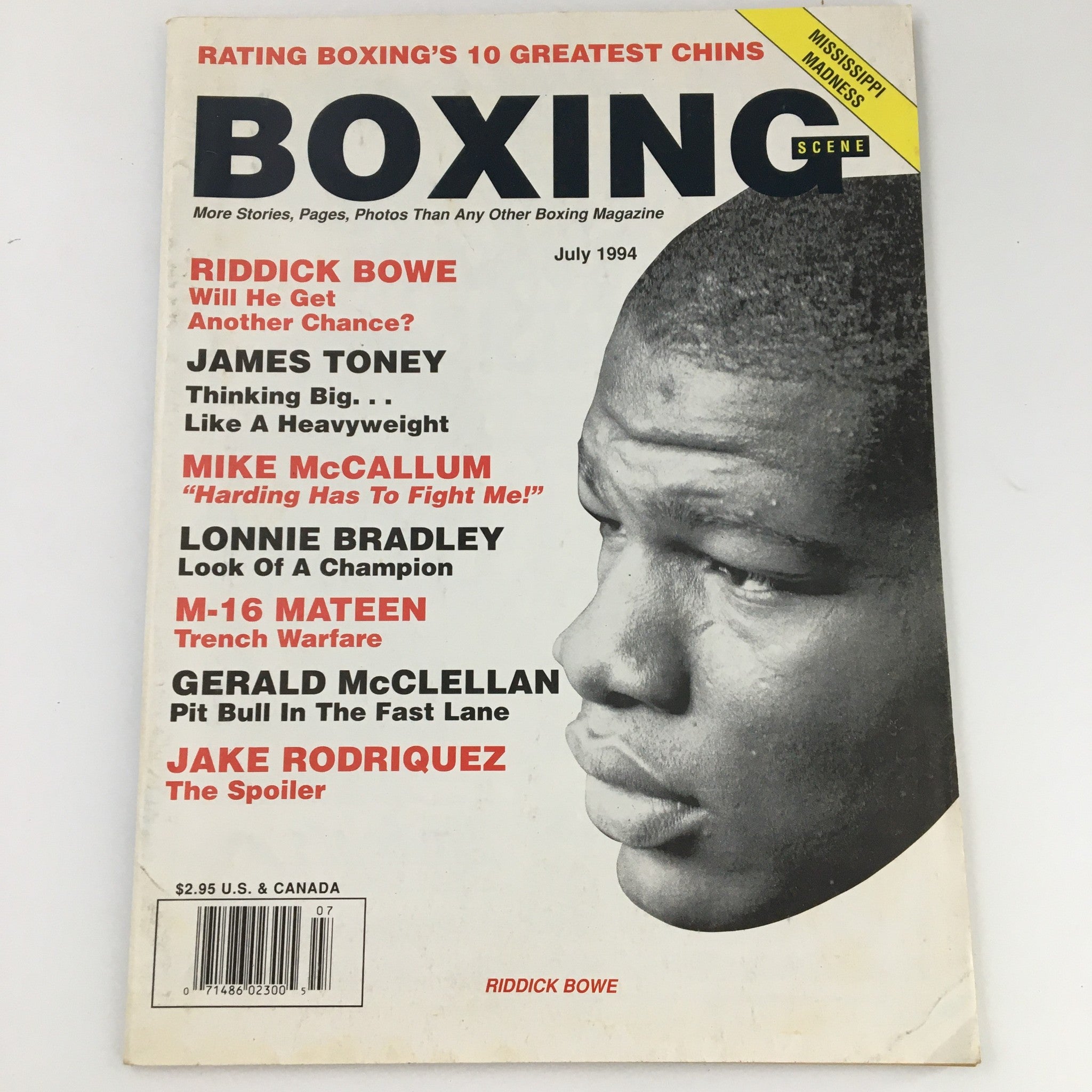 Boxing Scene Magazine July 1994 Riddick Bowe Cover & Feature, Newsstand