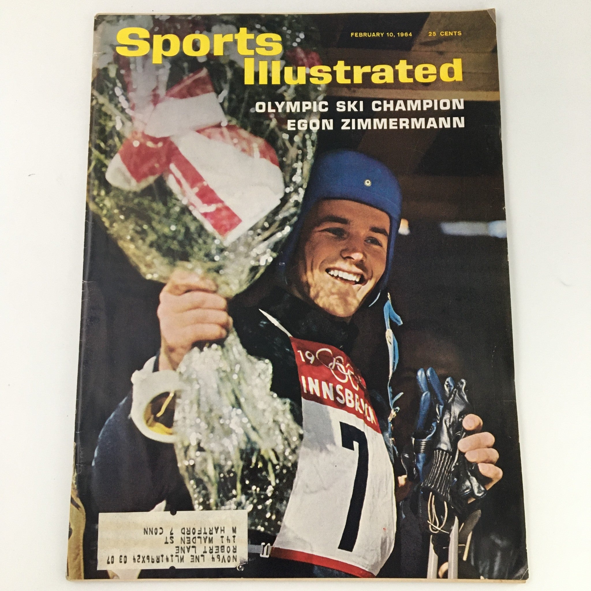 VTG Sports Illustrated Magazine February 10 1964 Ski Champion Egon Zimmermann