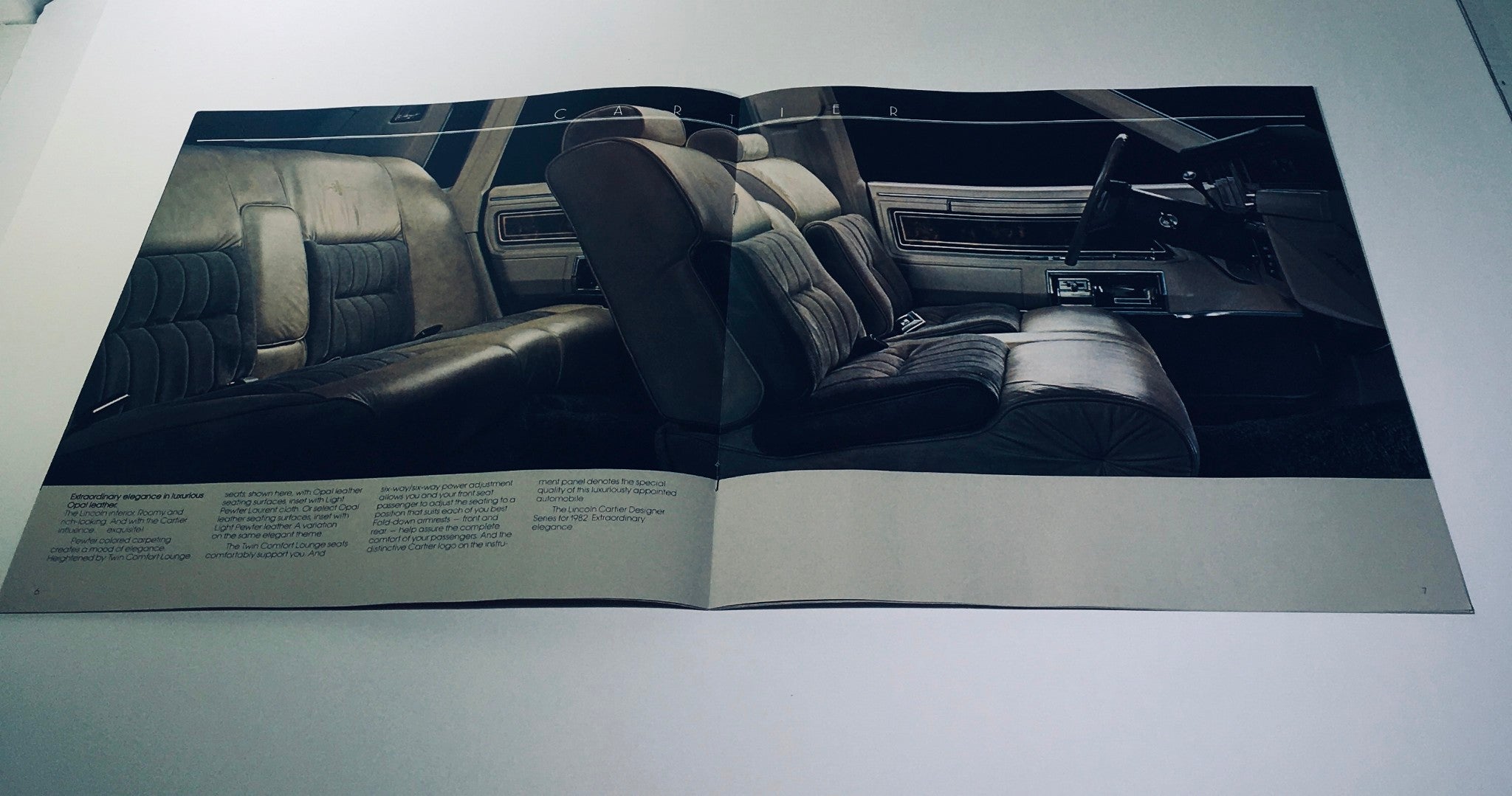 1982 Ford Lincoln Signature Series in Medium Dark Pewter Metallic Car Brochure