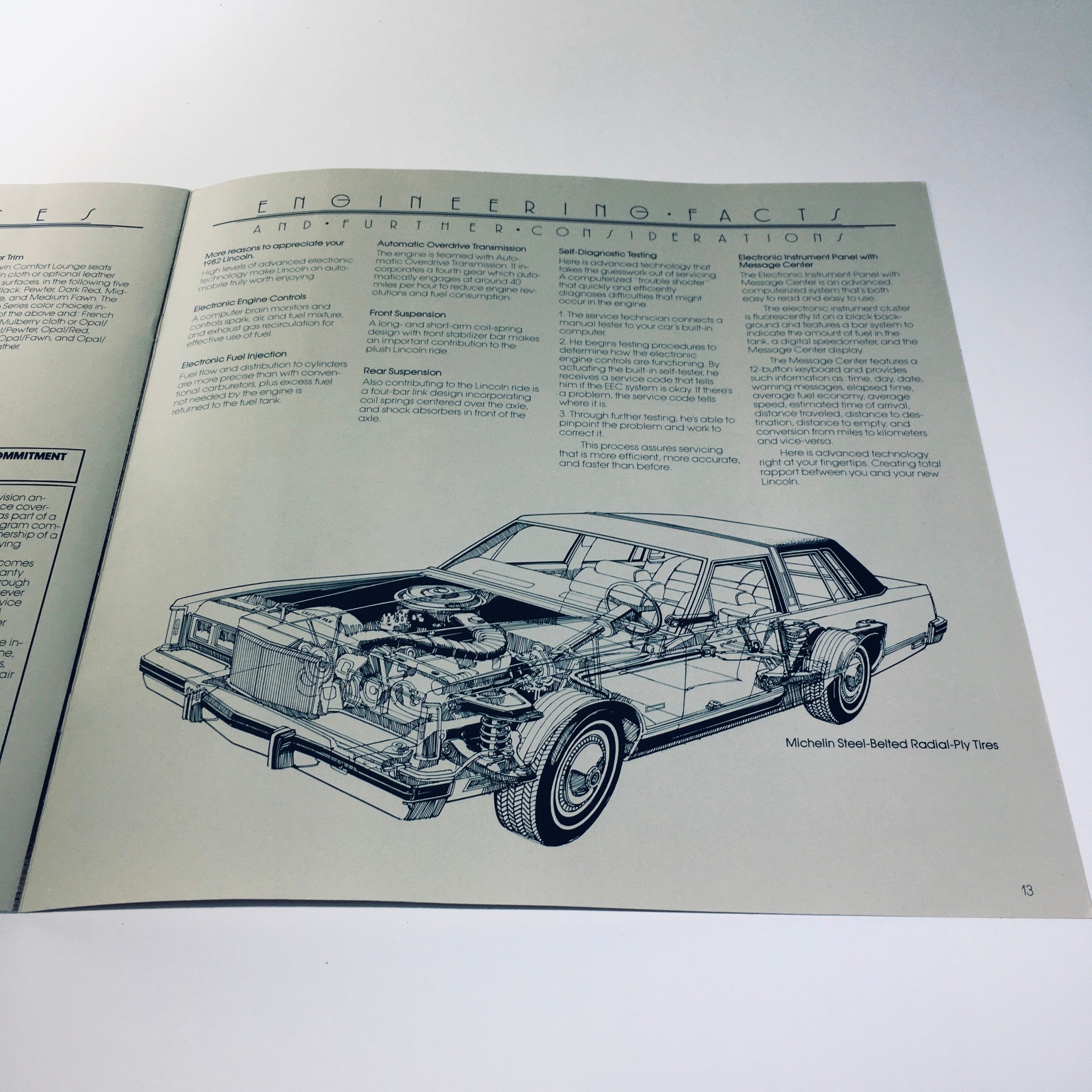 1982 Ford Lincoln Signature Series in Medium Dark Pewter Metallic Car Brochure