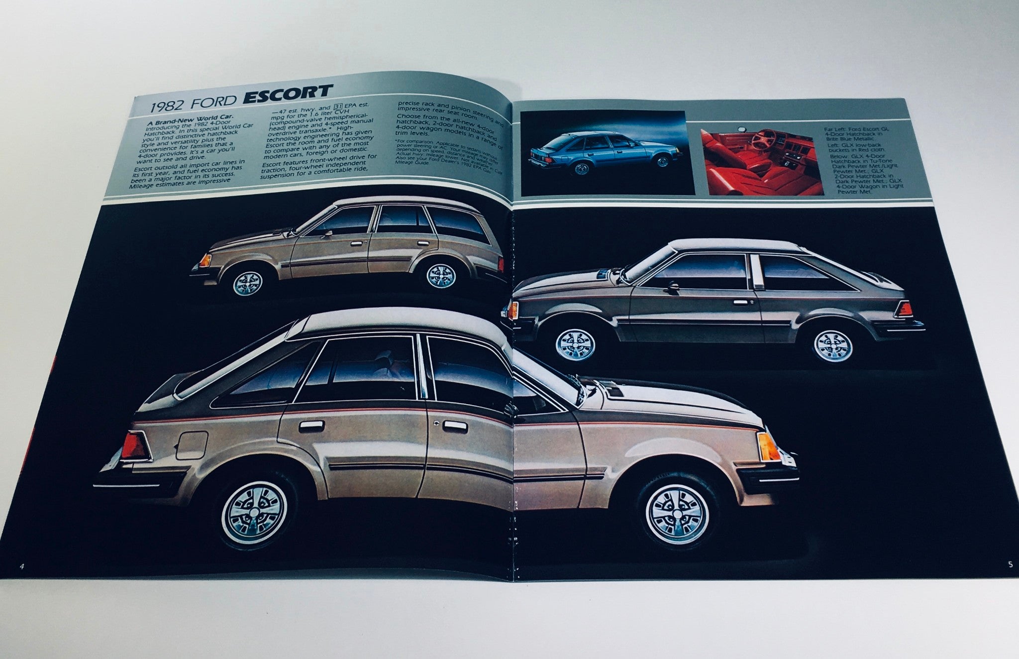 1982 Ford Exp, Escort, Granada, LTD 016-Ann: 8/81 Car Catalog Brochure