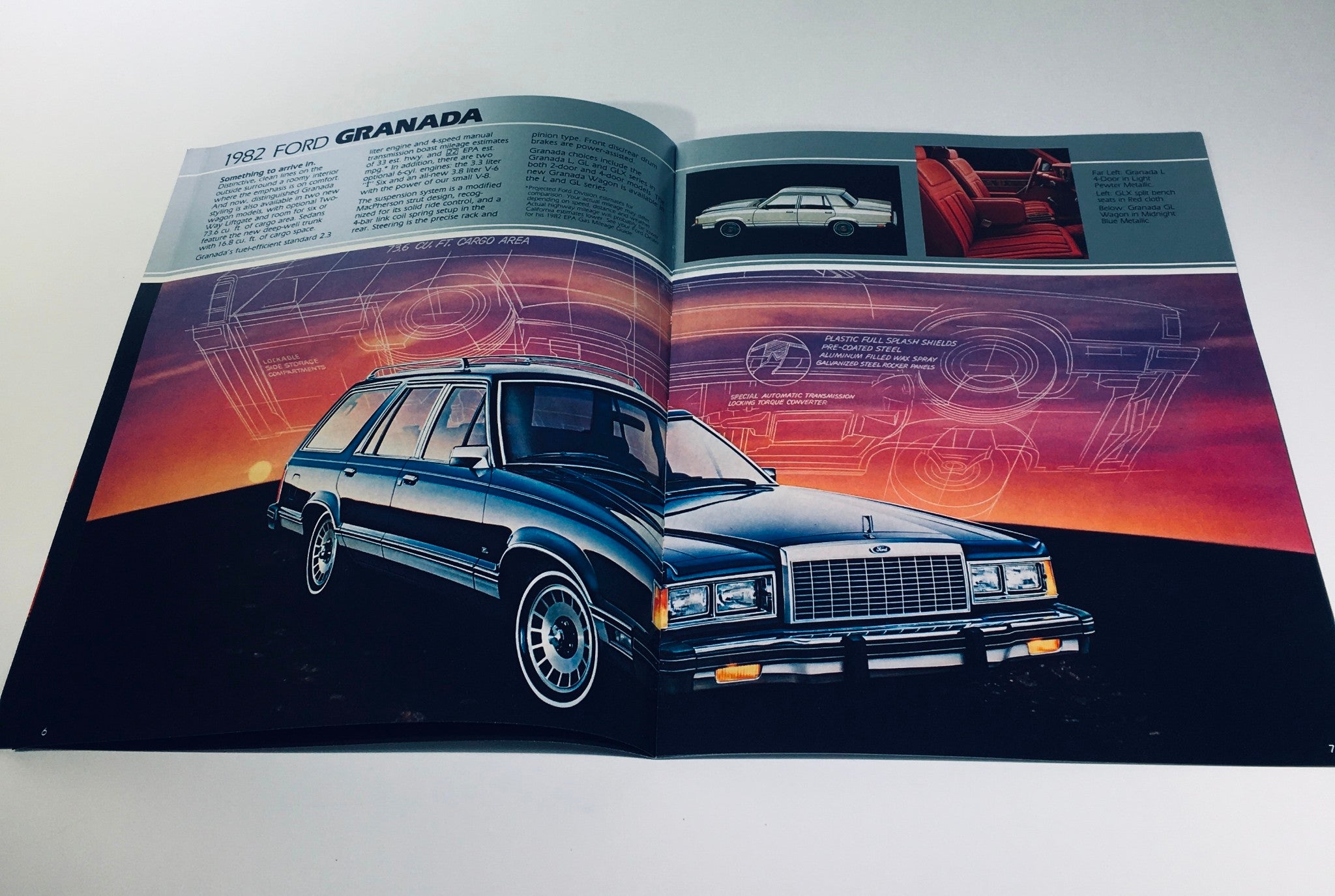 1982 Ford Exp, Escort, Granada, LTD 016-Ann: 8/81 Car Catalog Brochure