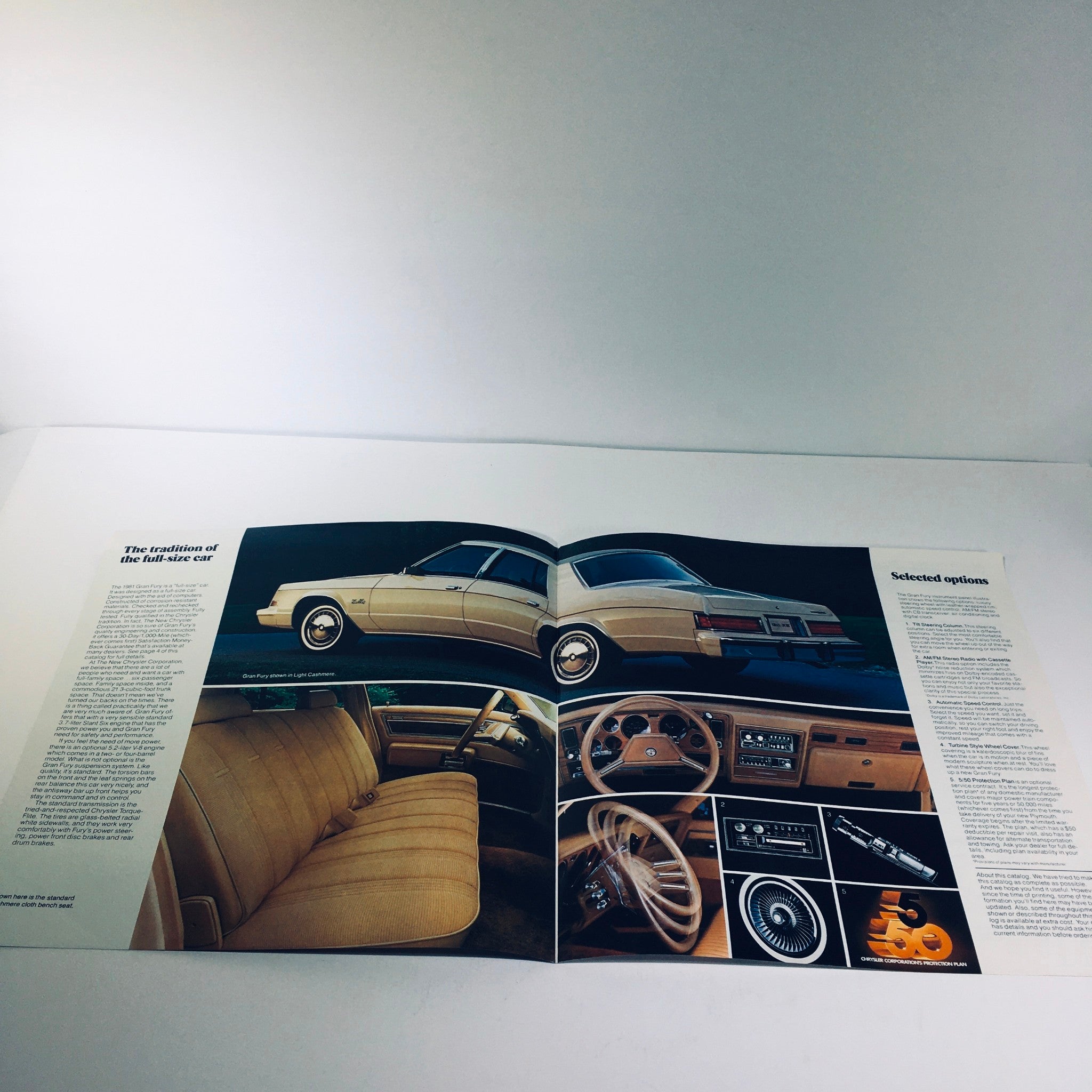 1981 Plymouth Gran Fury in Light Cashmere Full Size Car Sale Brochure