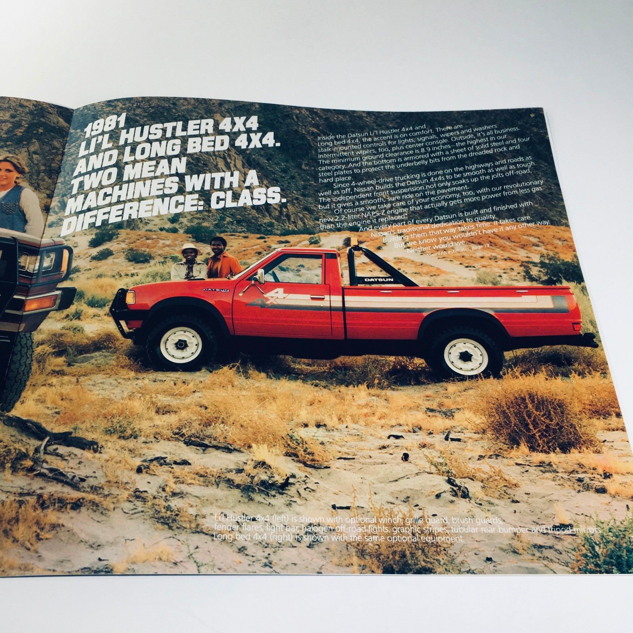 1981 Datsun Trucks By Nissan - Datsun King Cab & Li'L Hustler 4x4 Car Brochure