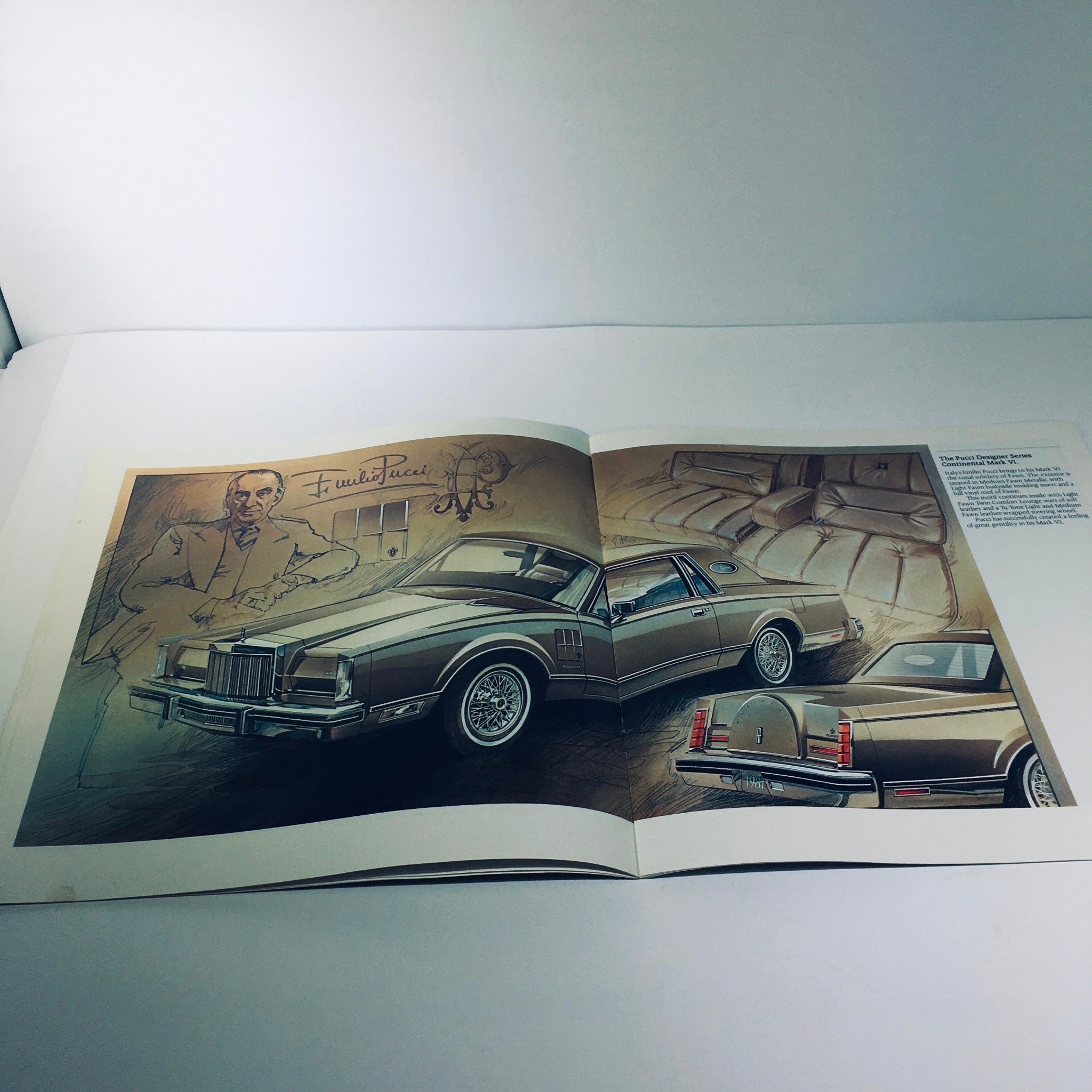 1981 Continental Mark VI Signature Series Form No. P-100 Car Sale Brochure