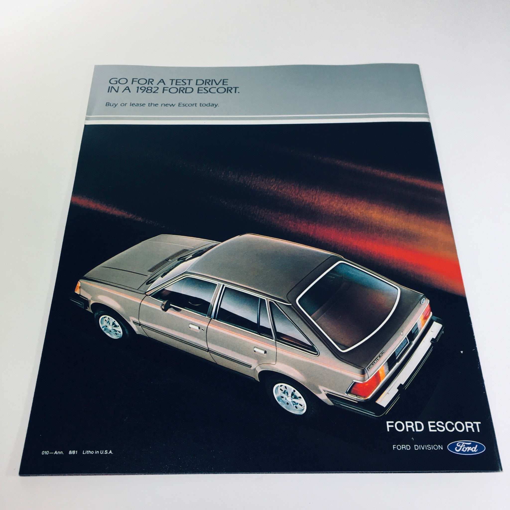 1982 Ford Escort GL Series 2-Door Hatchback from Ford Division Car Sale Brochure