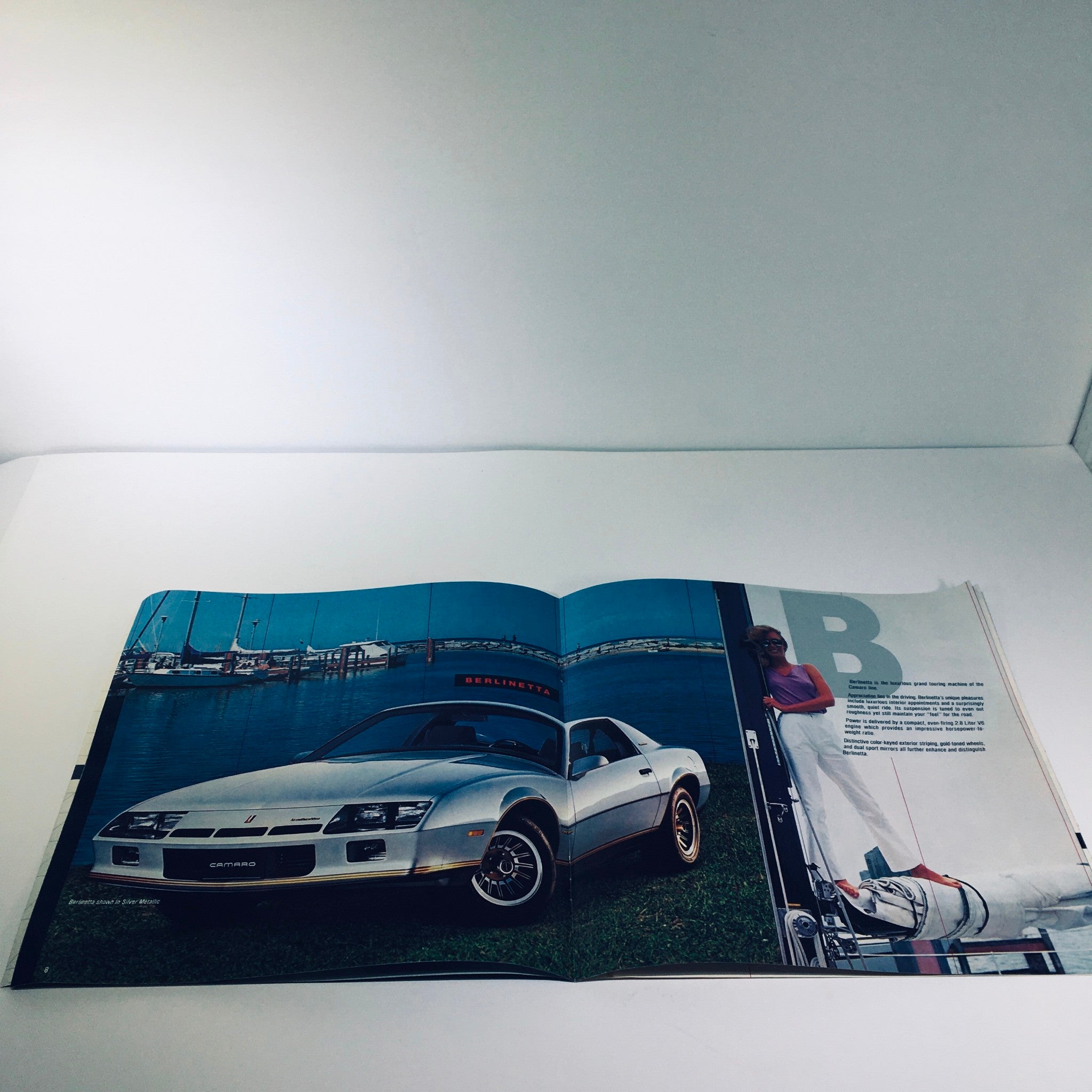 1982 Camaro Berlinetta Luxurious Grand Touring Machine V-6 Engine Car Brochure