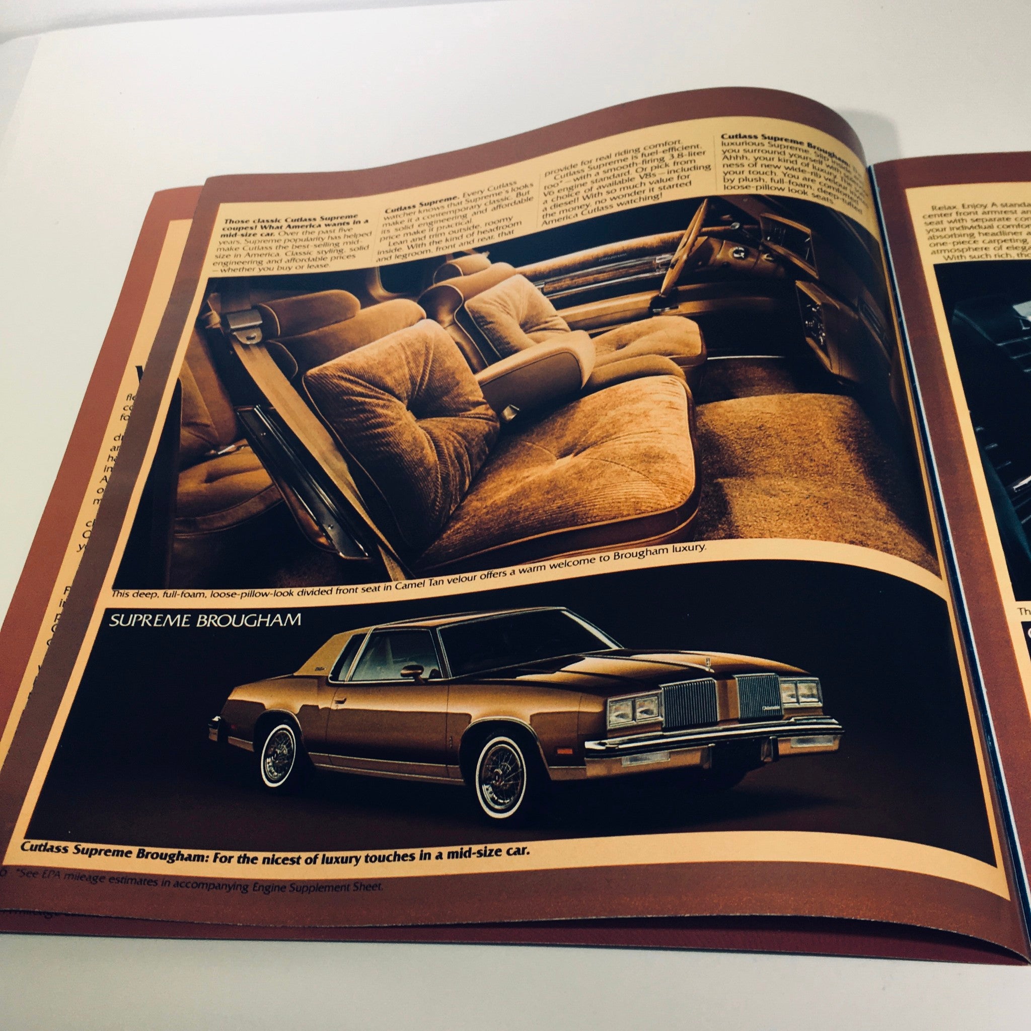 1980 Oldsmobile Cutlass, Cutlass Cruiser, Omega, Starfire V8 Power Car Brochure